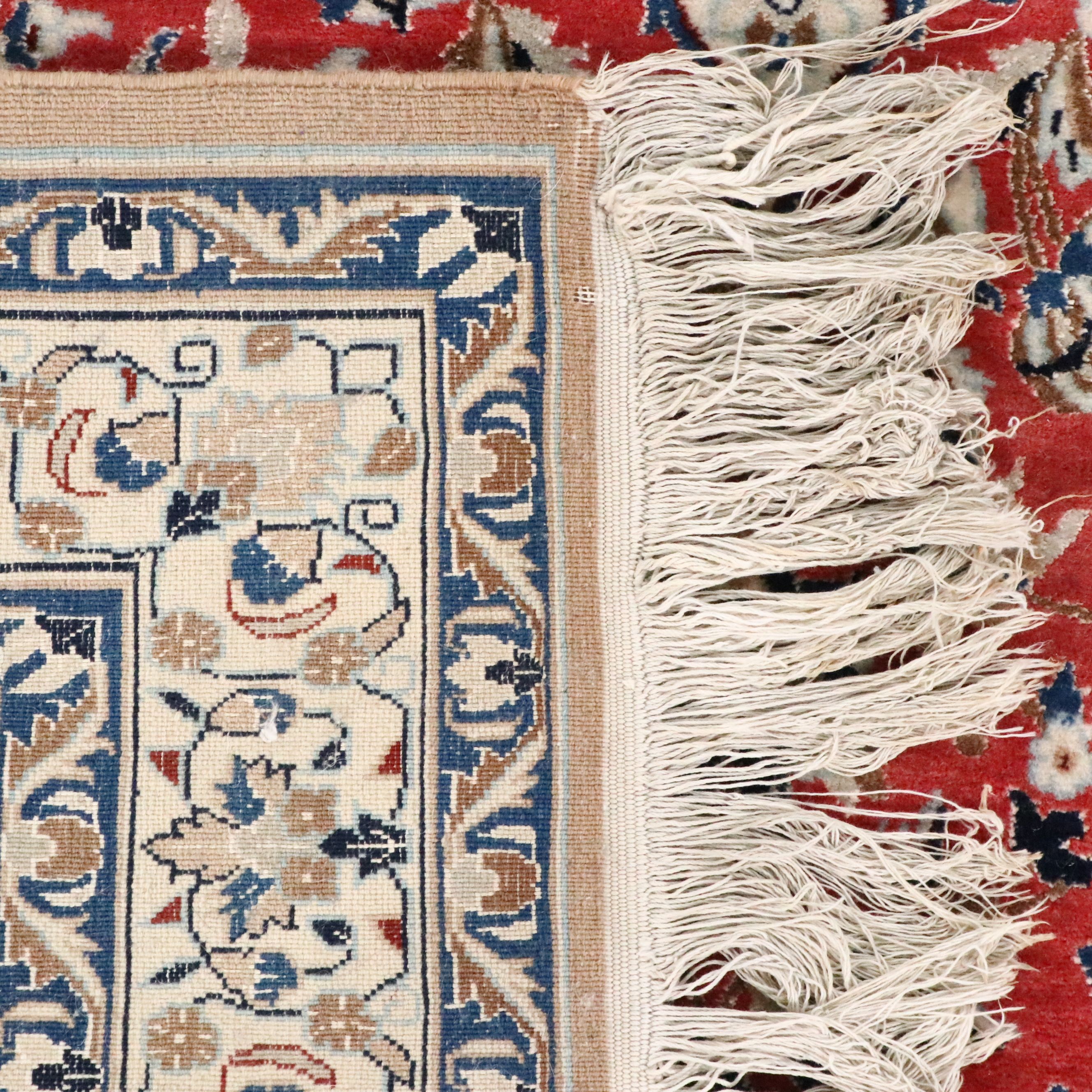 3'8 x 6'3 Hand-Knotted Persian Isfahan Area Rug