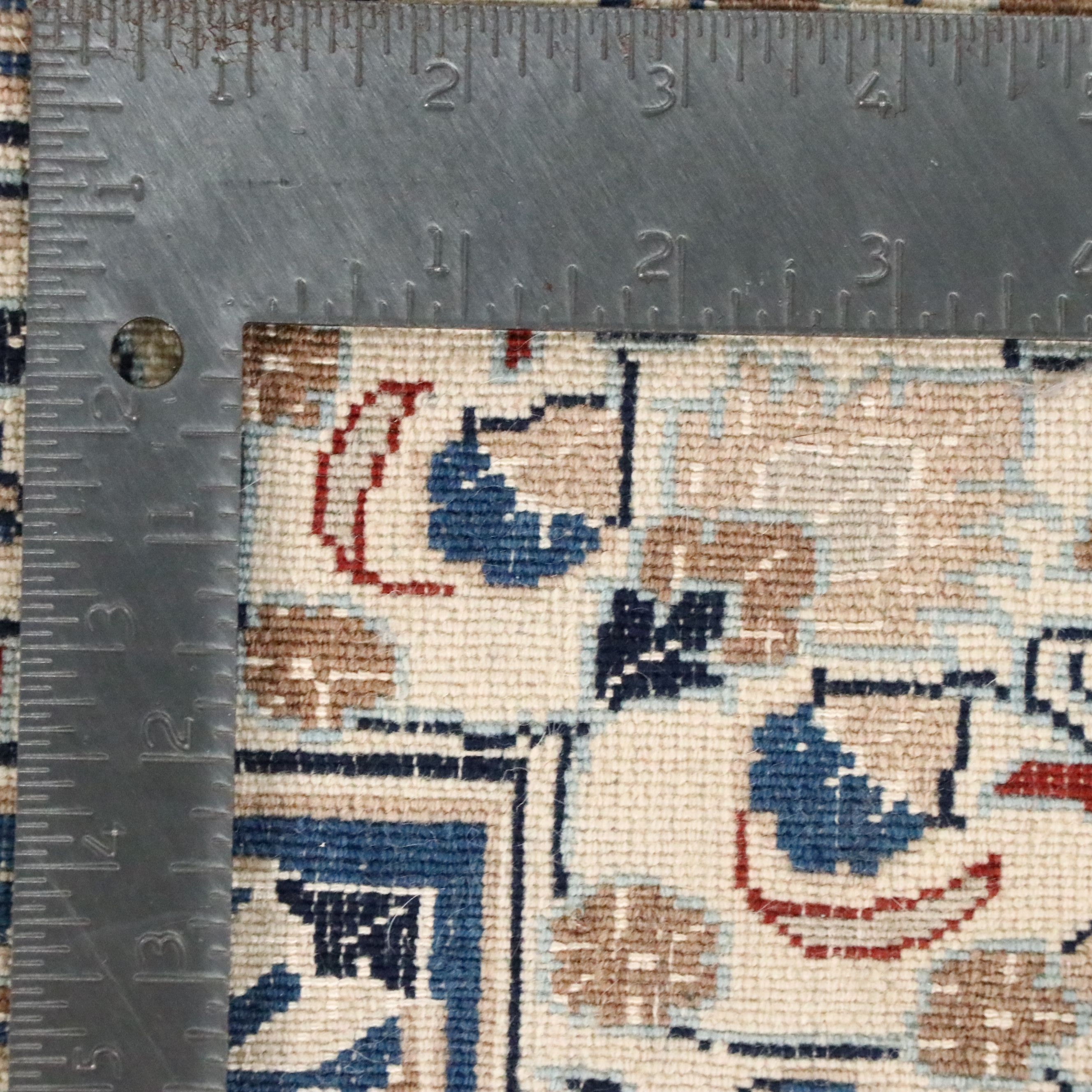 3'8 x 6'3 Hand-Knotted Persian Isfahan Area Rug