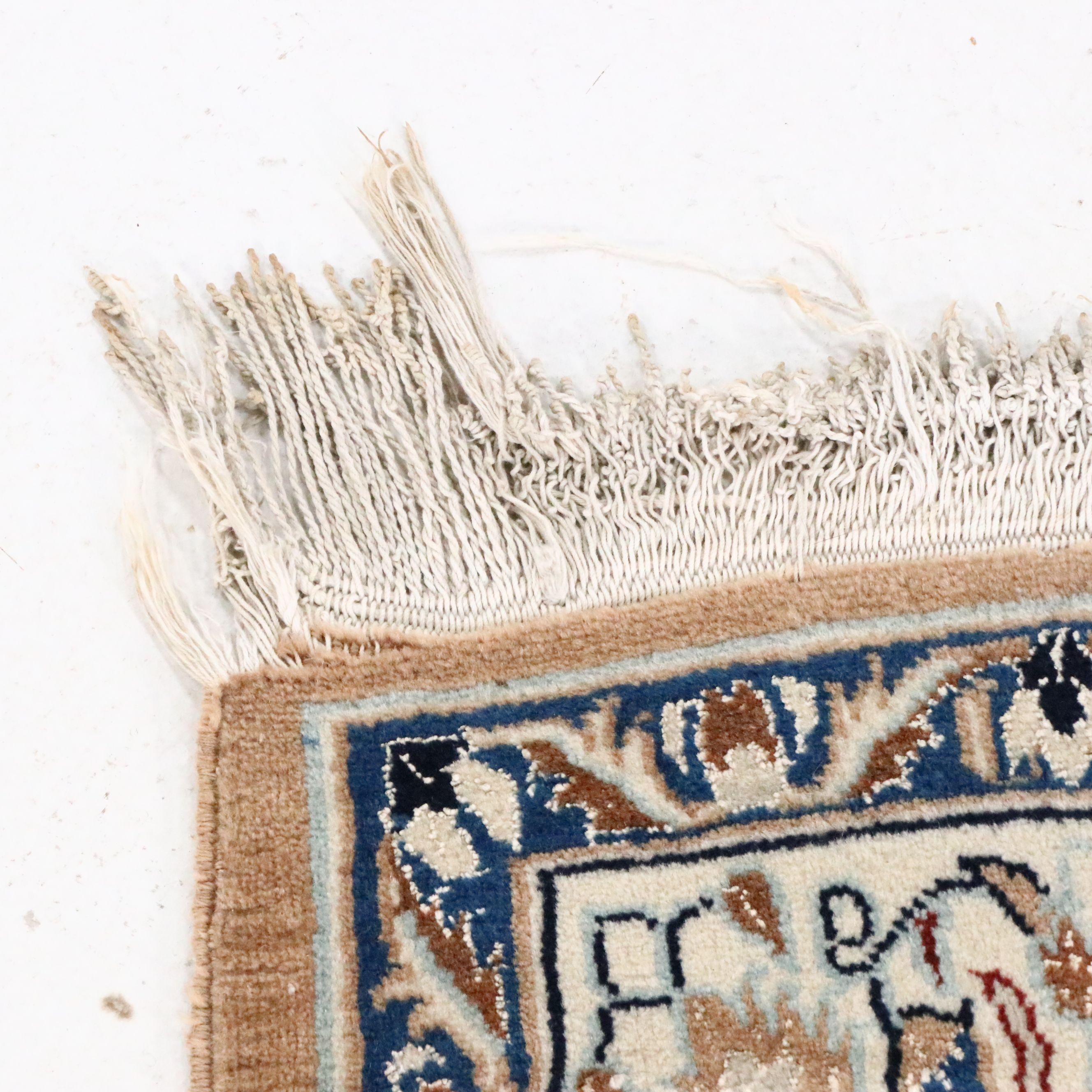 3'8 x 6'3 Hand-Knotted Persian Isfahan Area Rug