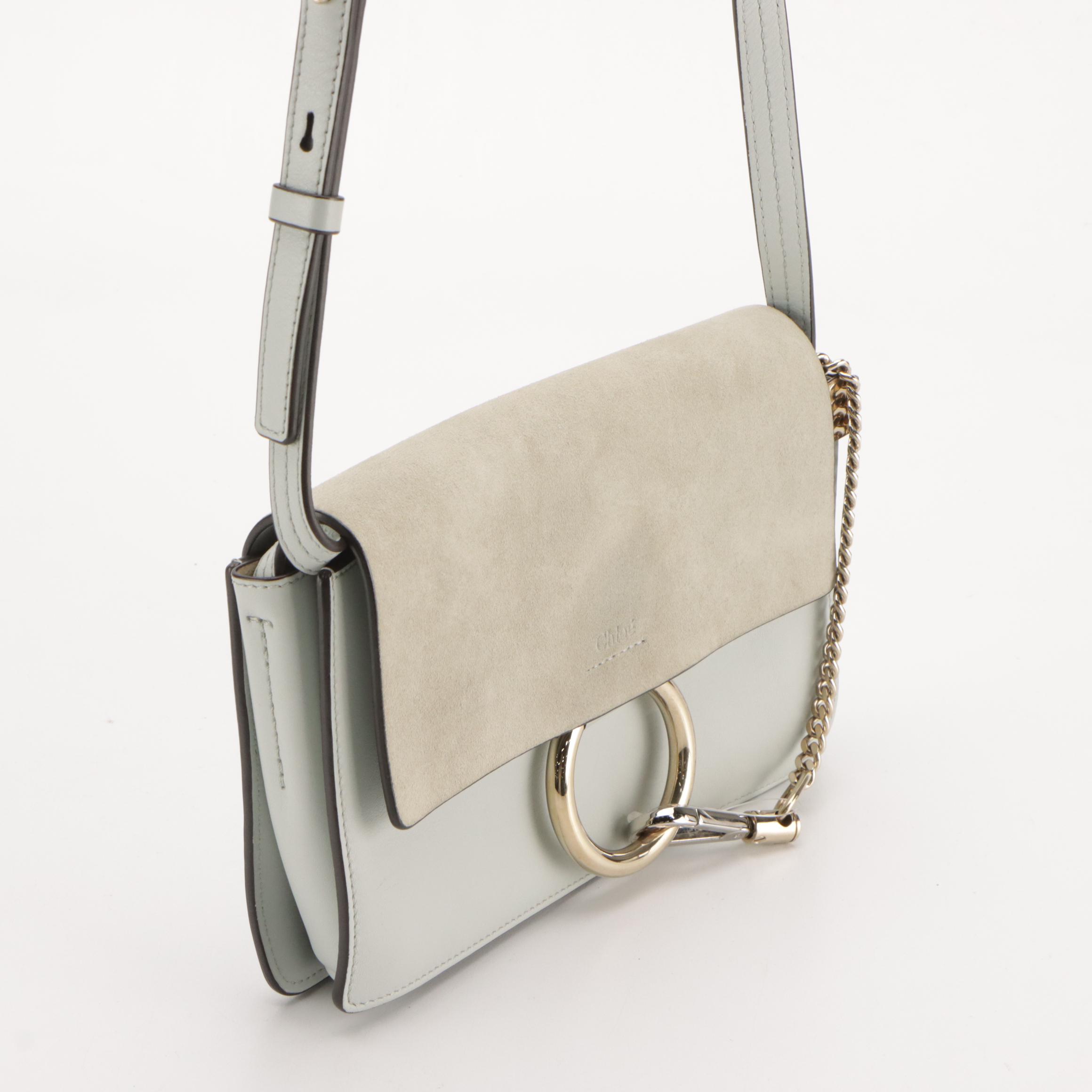 Chloé Suede and Leather Faye Crossbody Bag
