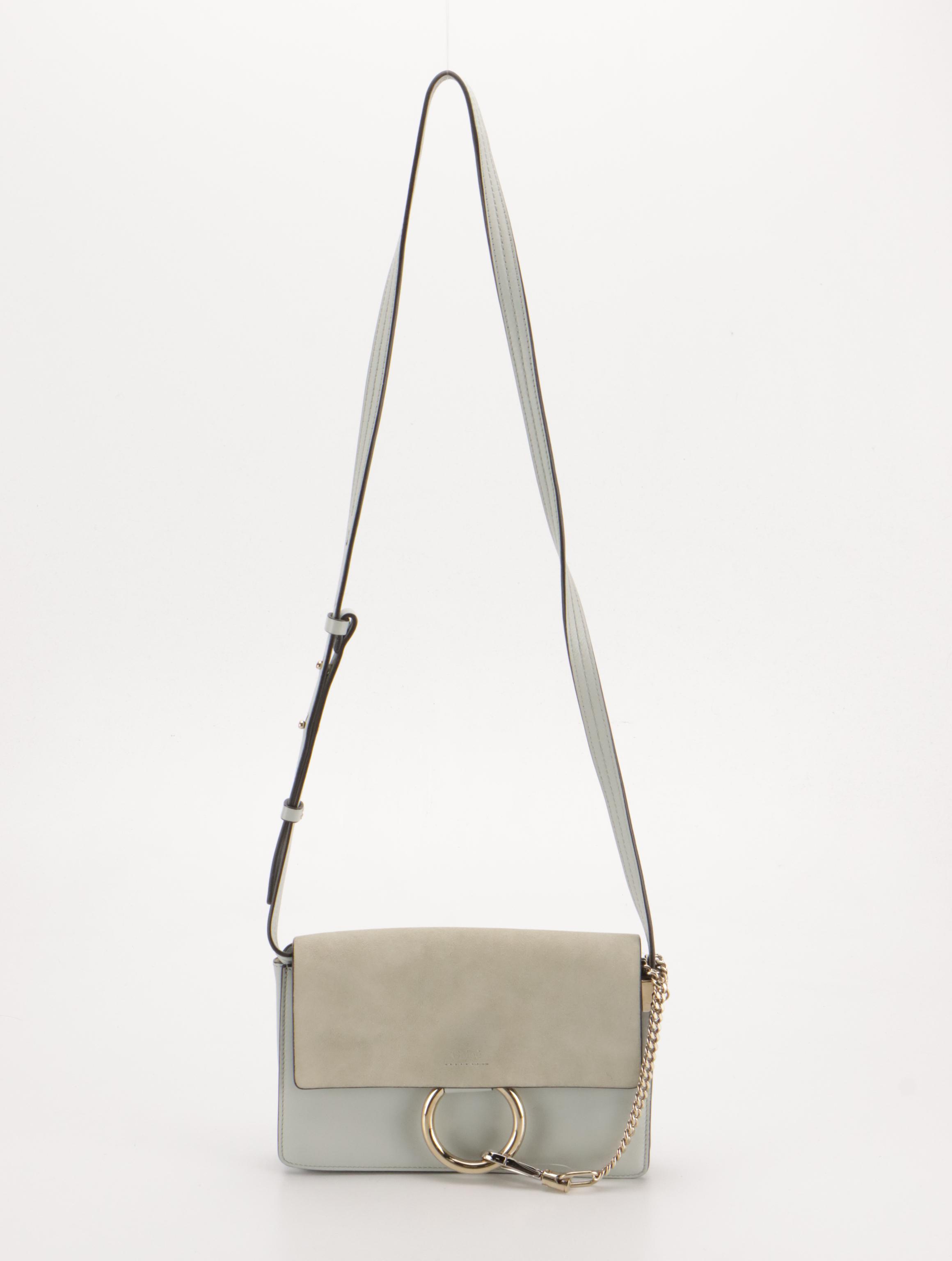 Chloé Suede and Leather Faye Crossbody Bag