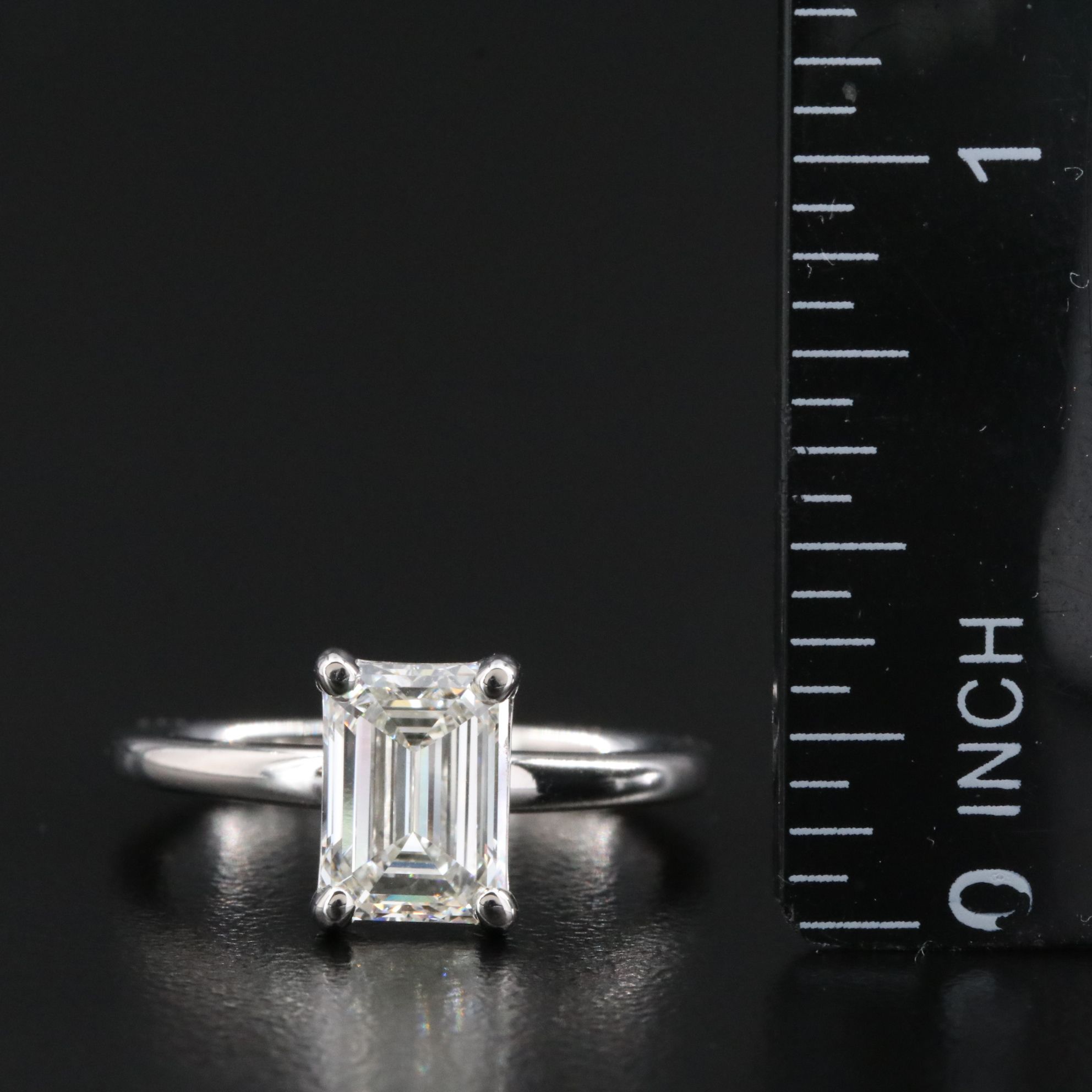 14K 2.04 CT Lab Grown Solitaire Ring with IGI Report