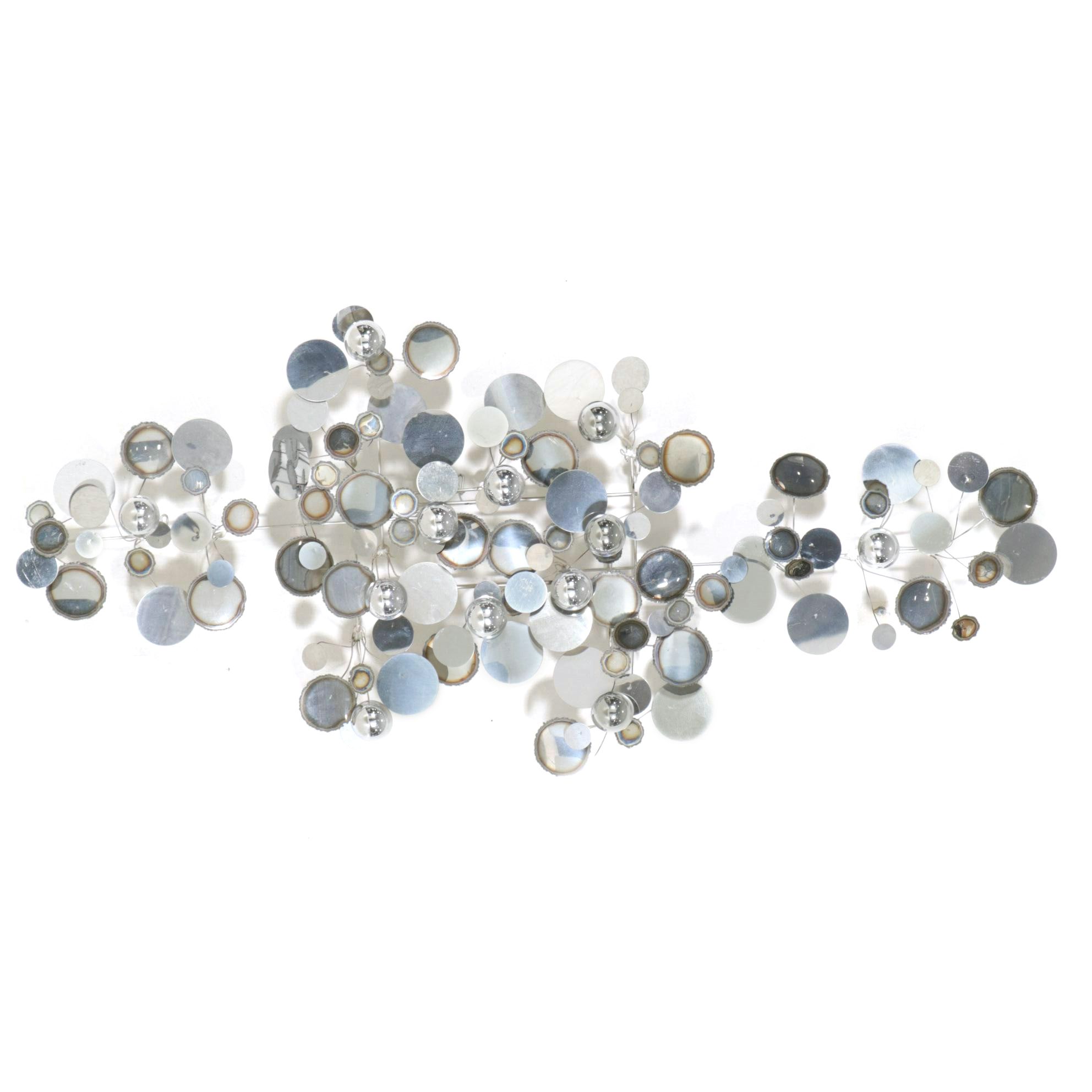 Curtis Jeré "Raindrops" Modernist Chrome Wall Sculpture, 1970s