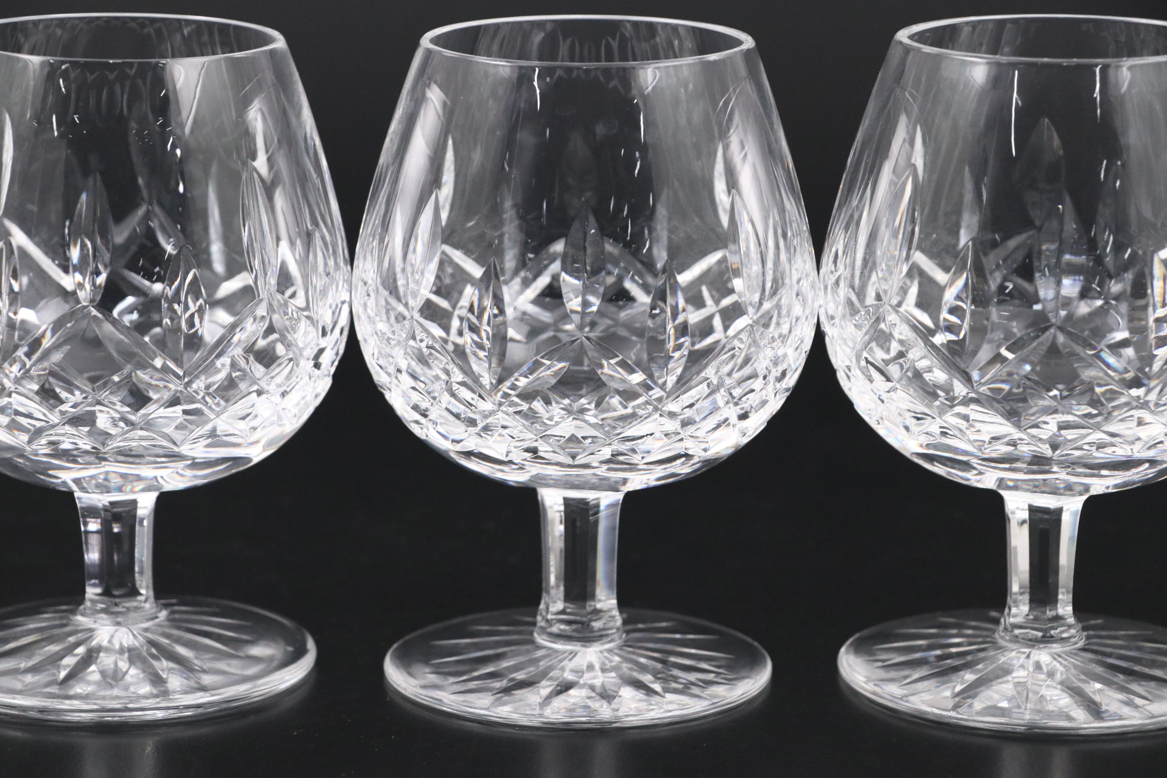 Waterford Crystal "Lismore" Brandy Snifters