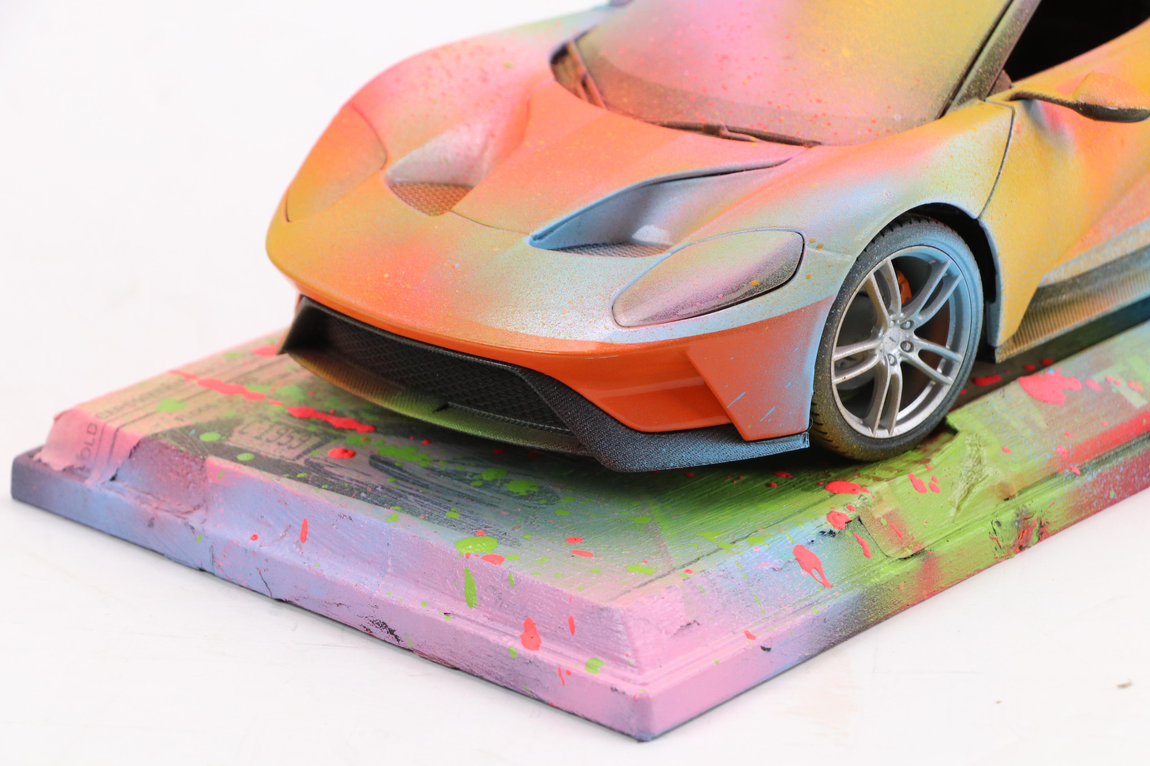 E.M. Zax Spray- and Drip-Painted Model Car, 2025