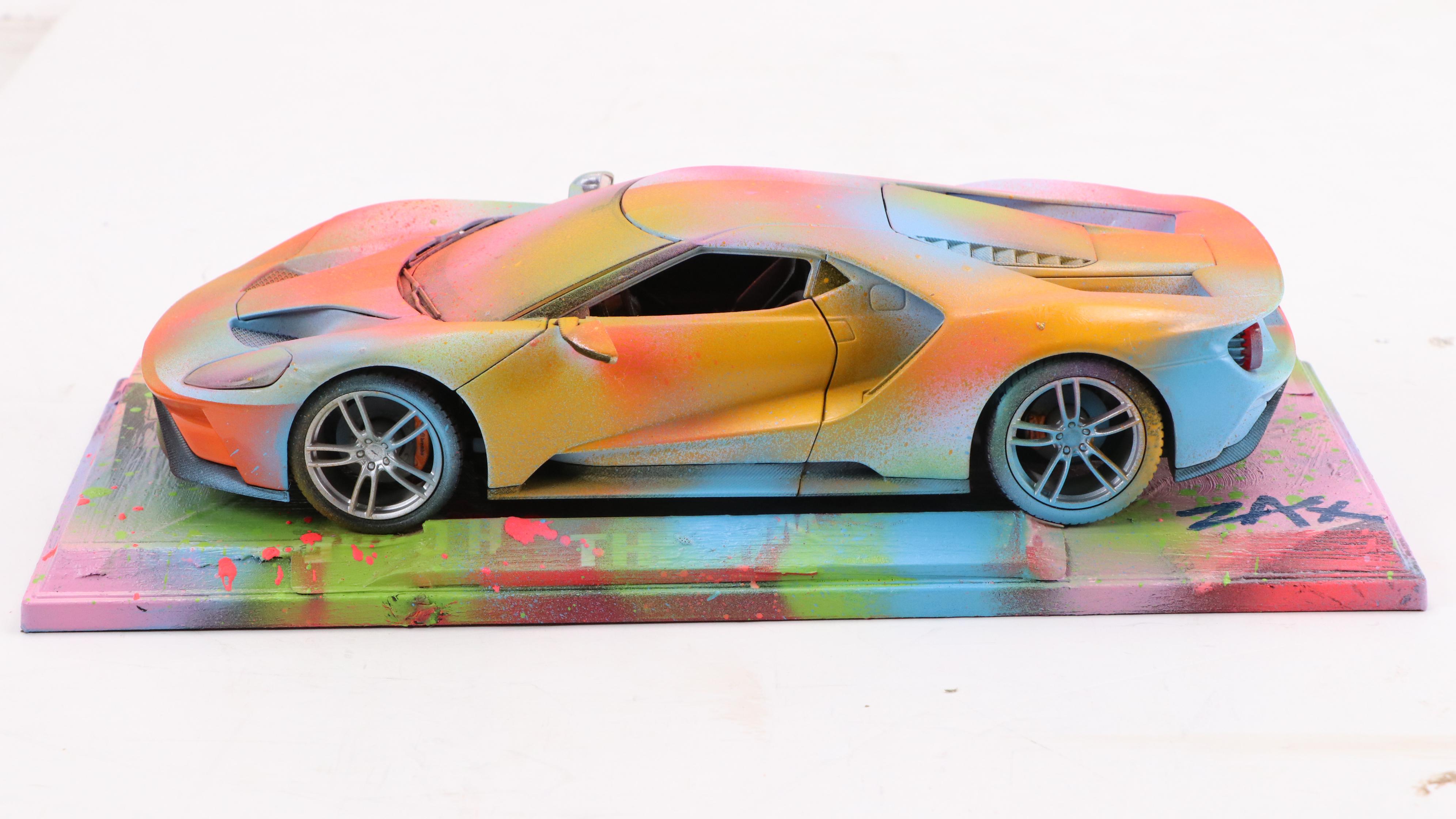 E.M. Zax Spray- and Drip-Painted Model Car, 2025
