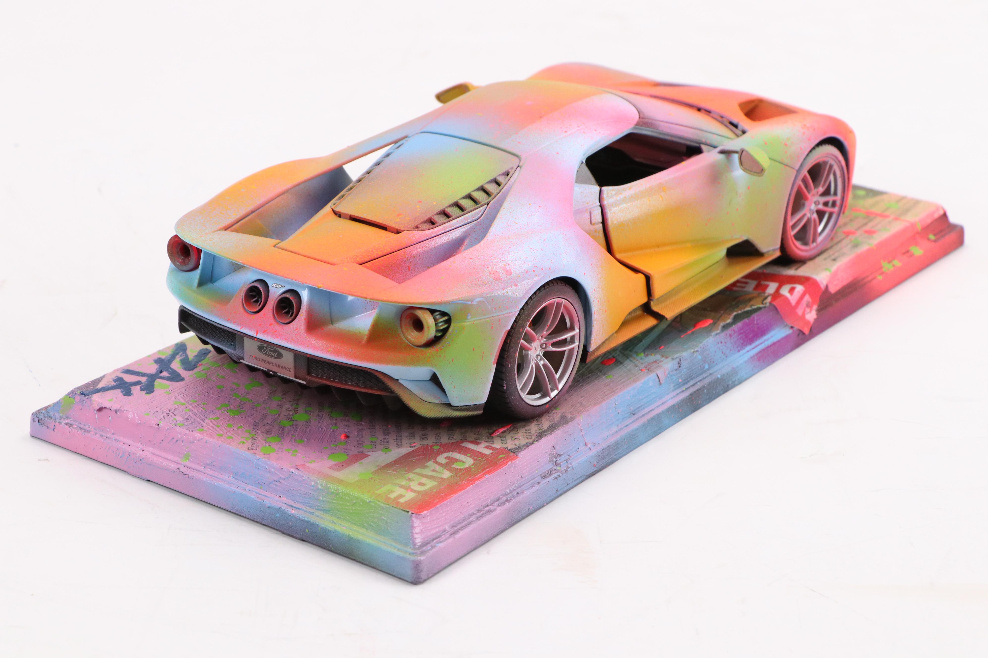 E.M. Zax Spray- and Drip-Painted Model Car, 2025