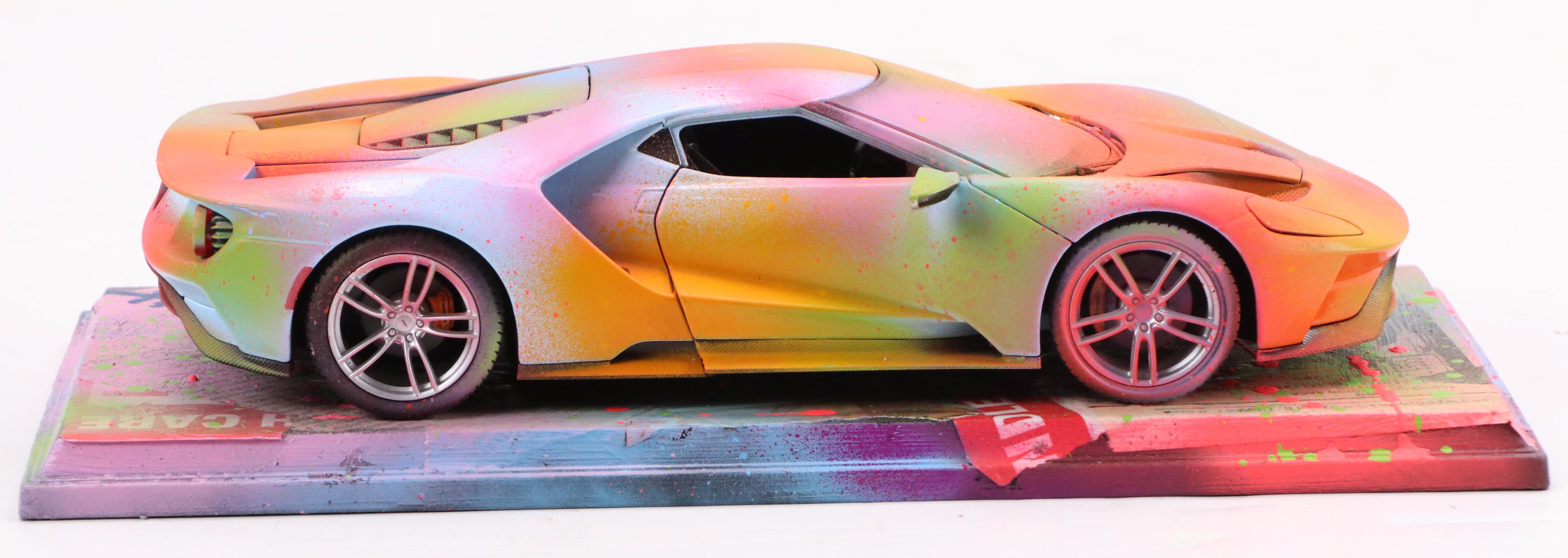 E.M. Zax Spray- and Drip-Painted Model Car, 2025