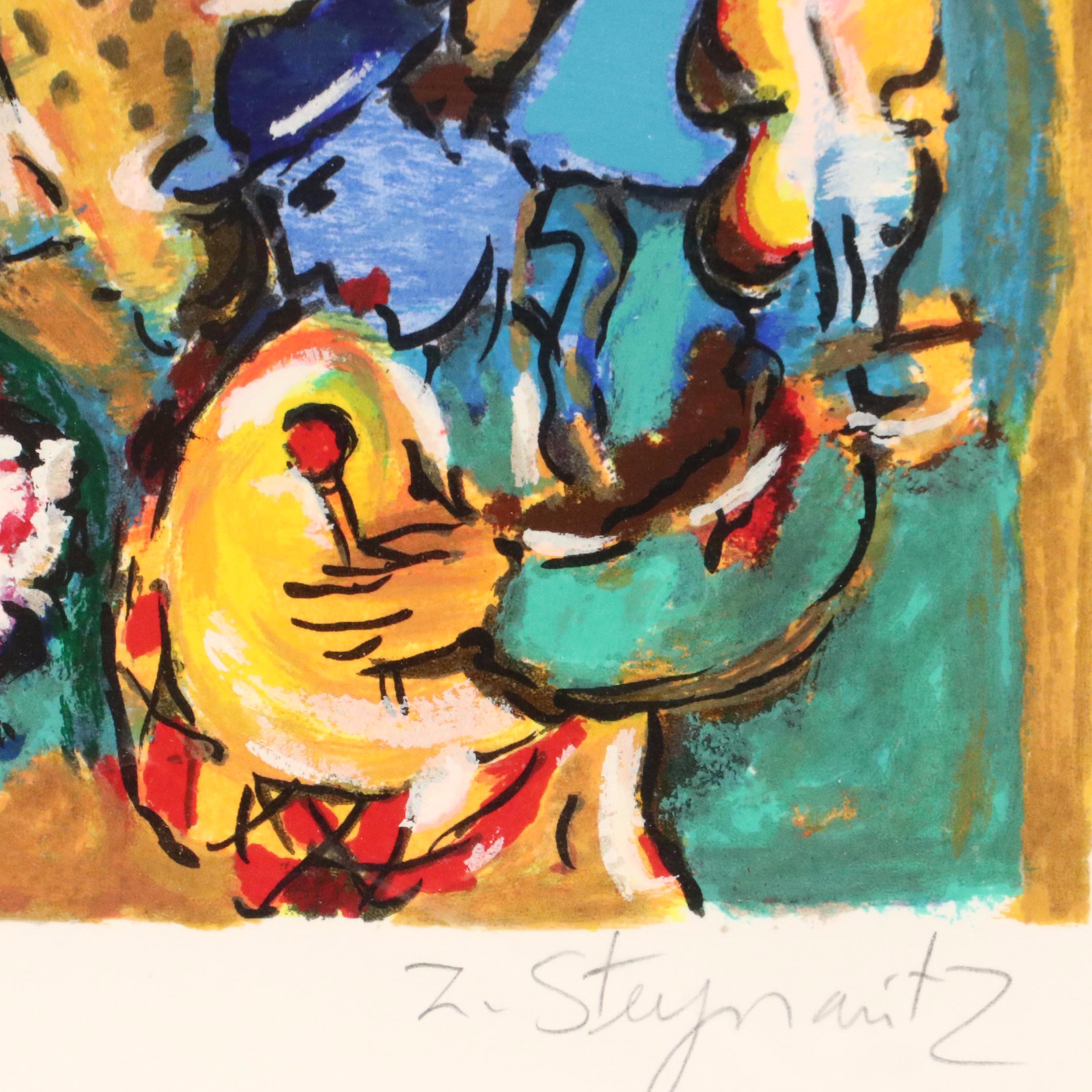 Zamy Steynovitz Embellished Serigraph "After the Wedding," 1998