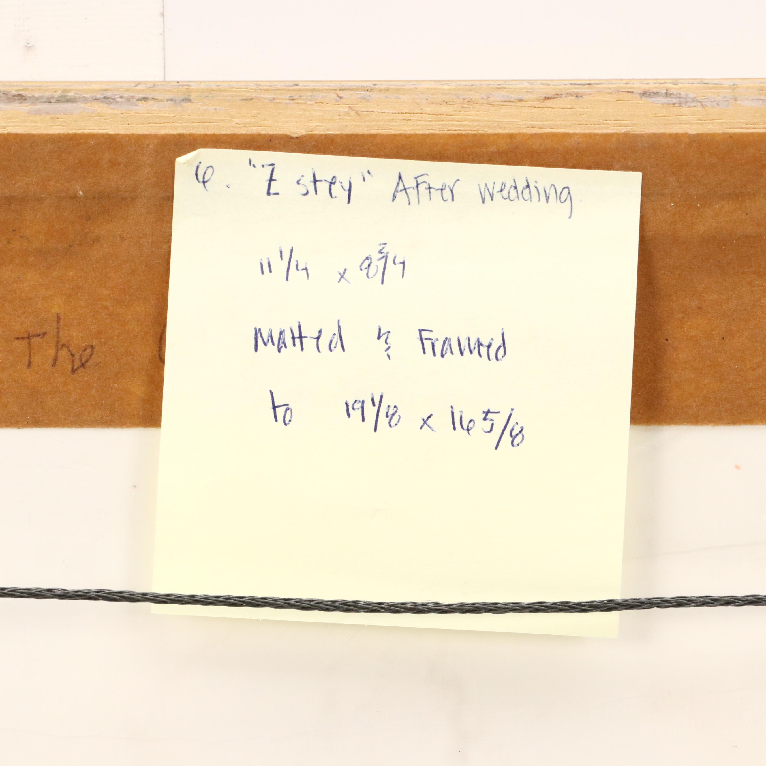 Zamy Steynovitz Embellished Serigraph "After the Wedding," 1998