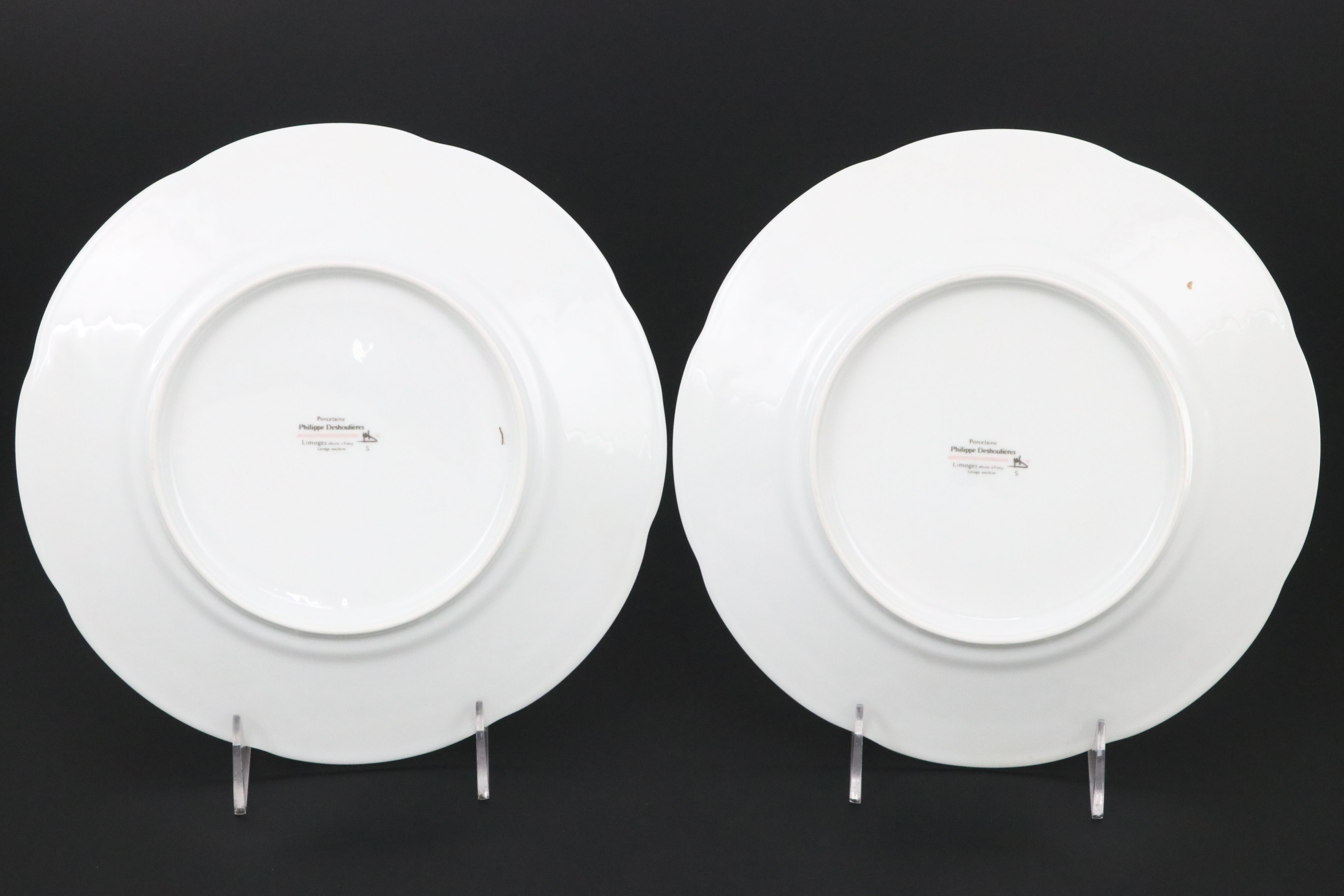 Philippe Deshoulières Limoges Porcelain Plates
