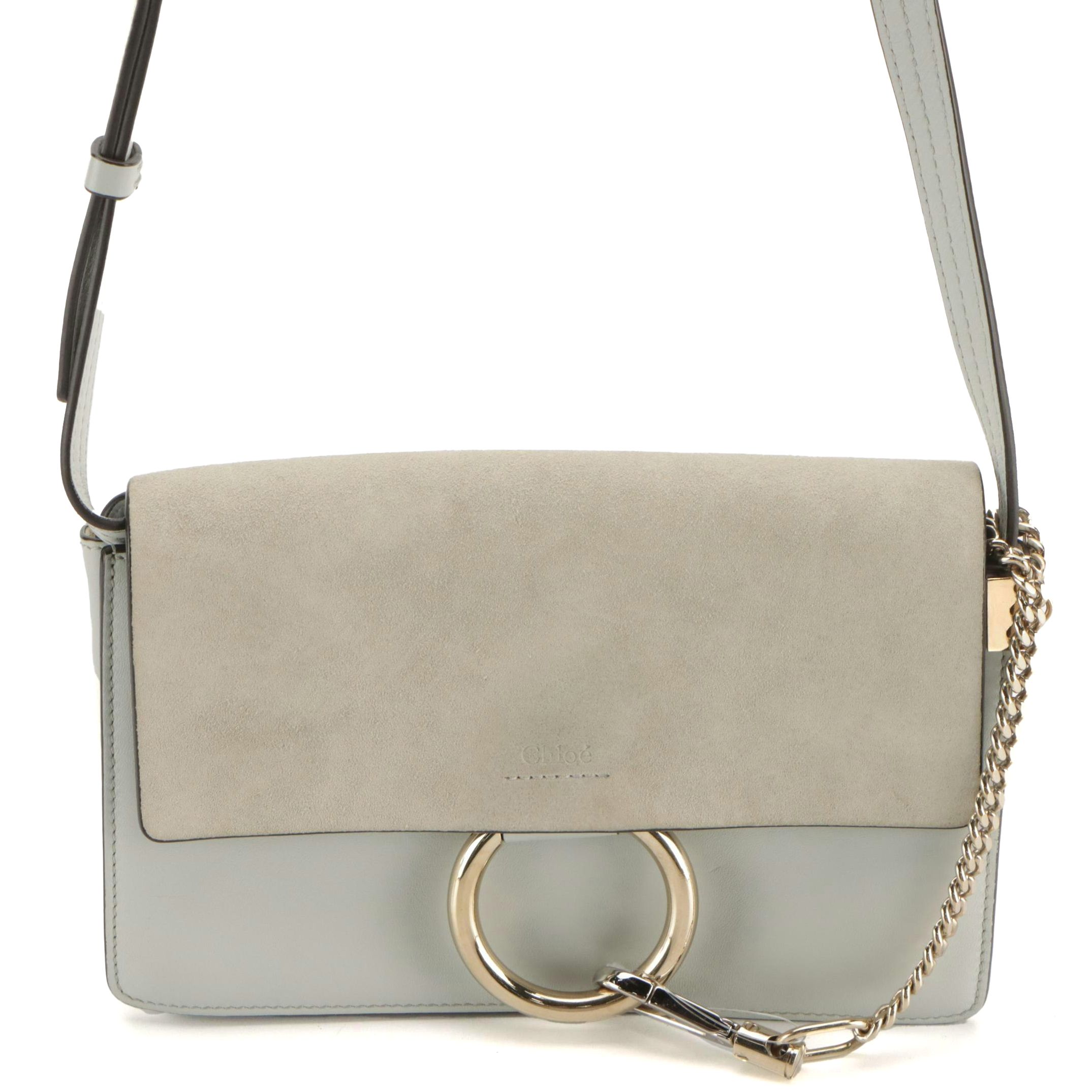 Chloé Suede and Leather Faye Crossbody Bag