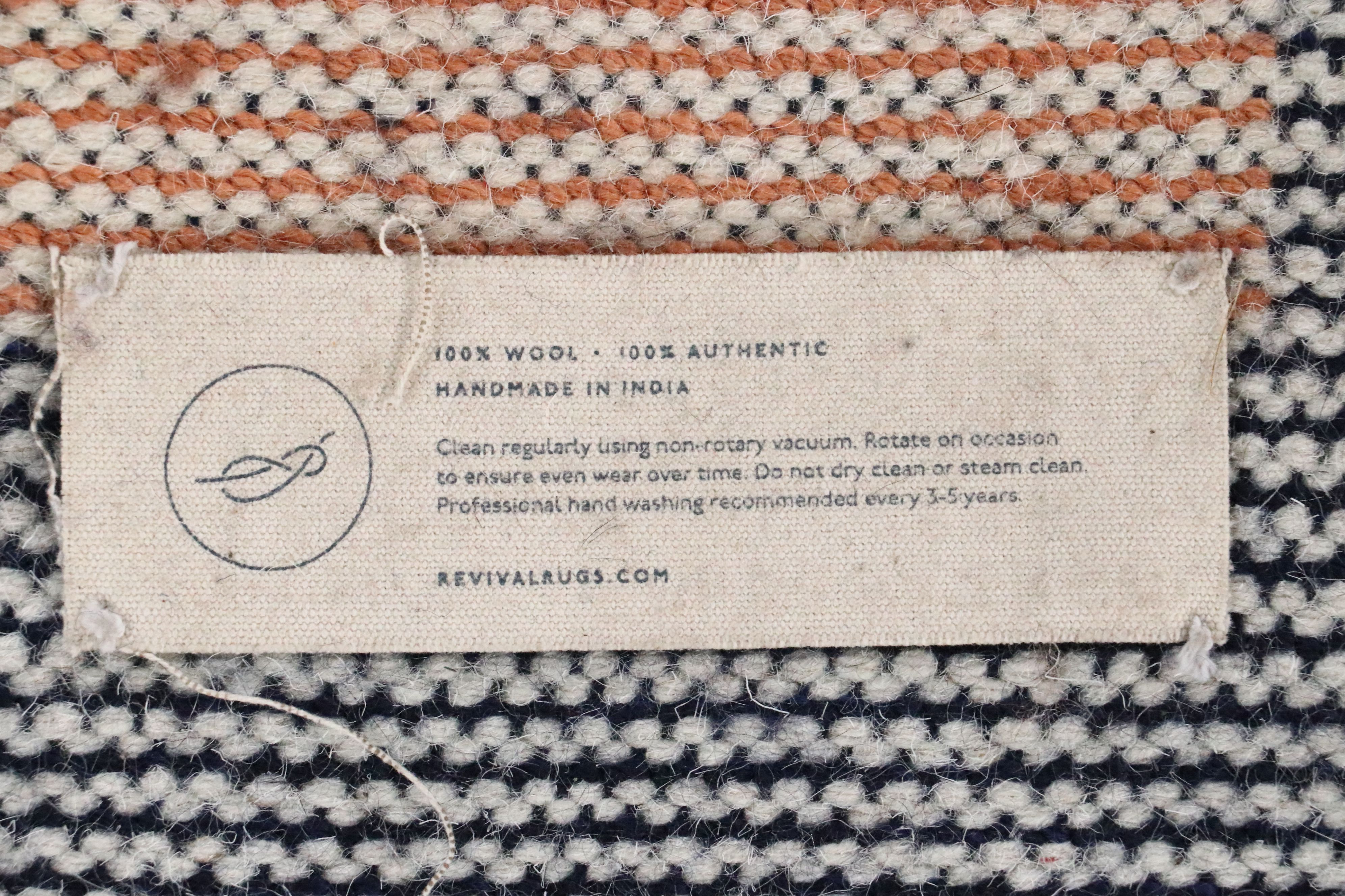 6'2 x 9'7 Hand-Knotted Revival Rugs Indian Contemporary Area Rug