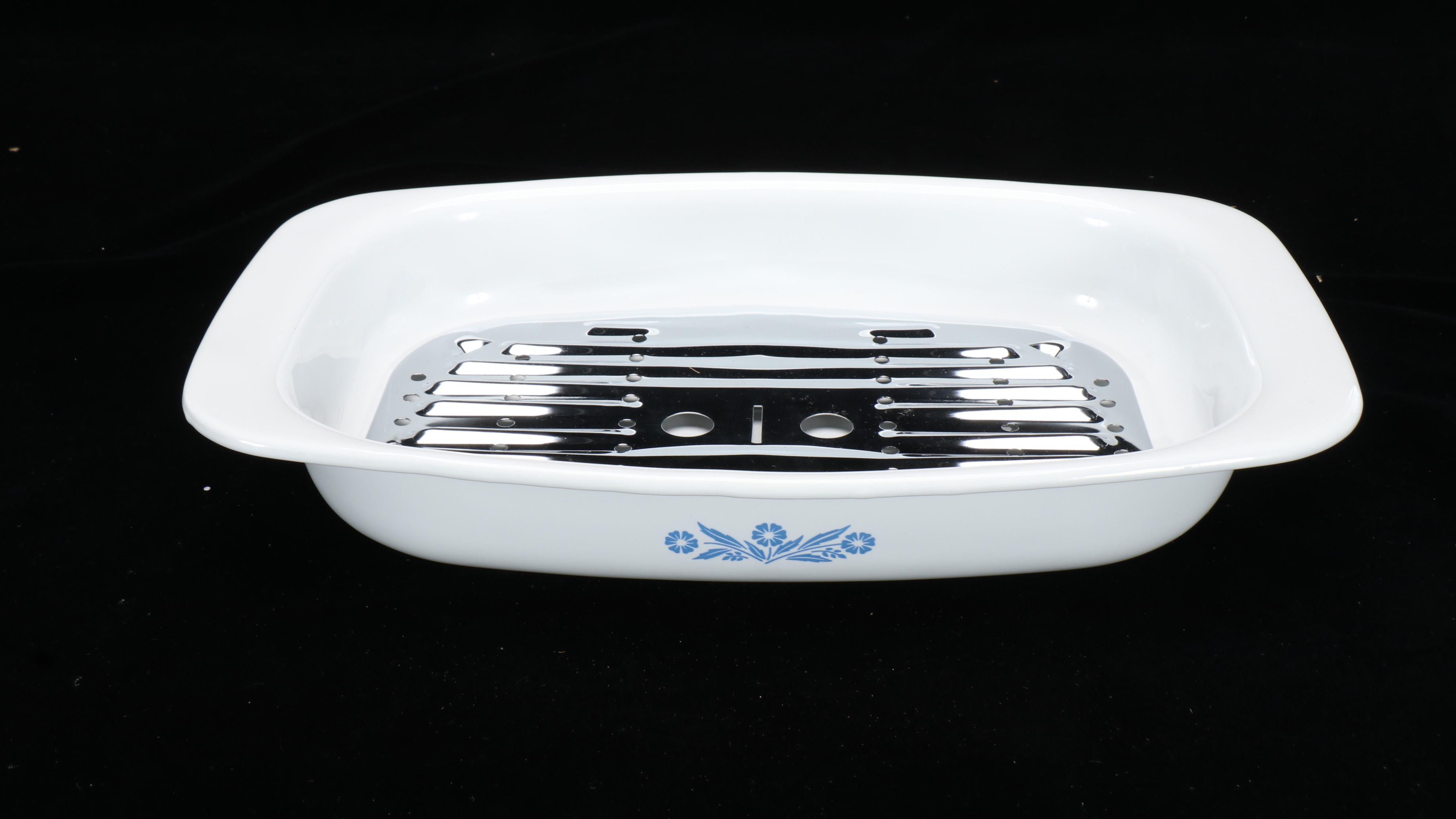 Corning Ware "Cornflower Blue" Casserole Dishes with Trivets and Coffee Pot