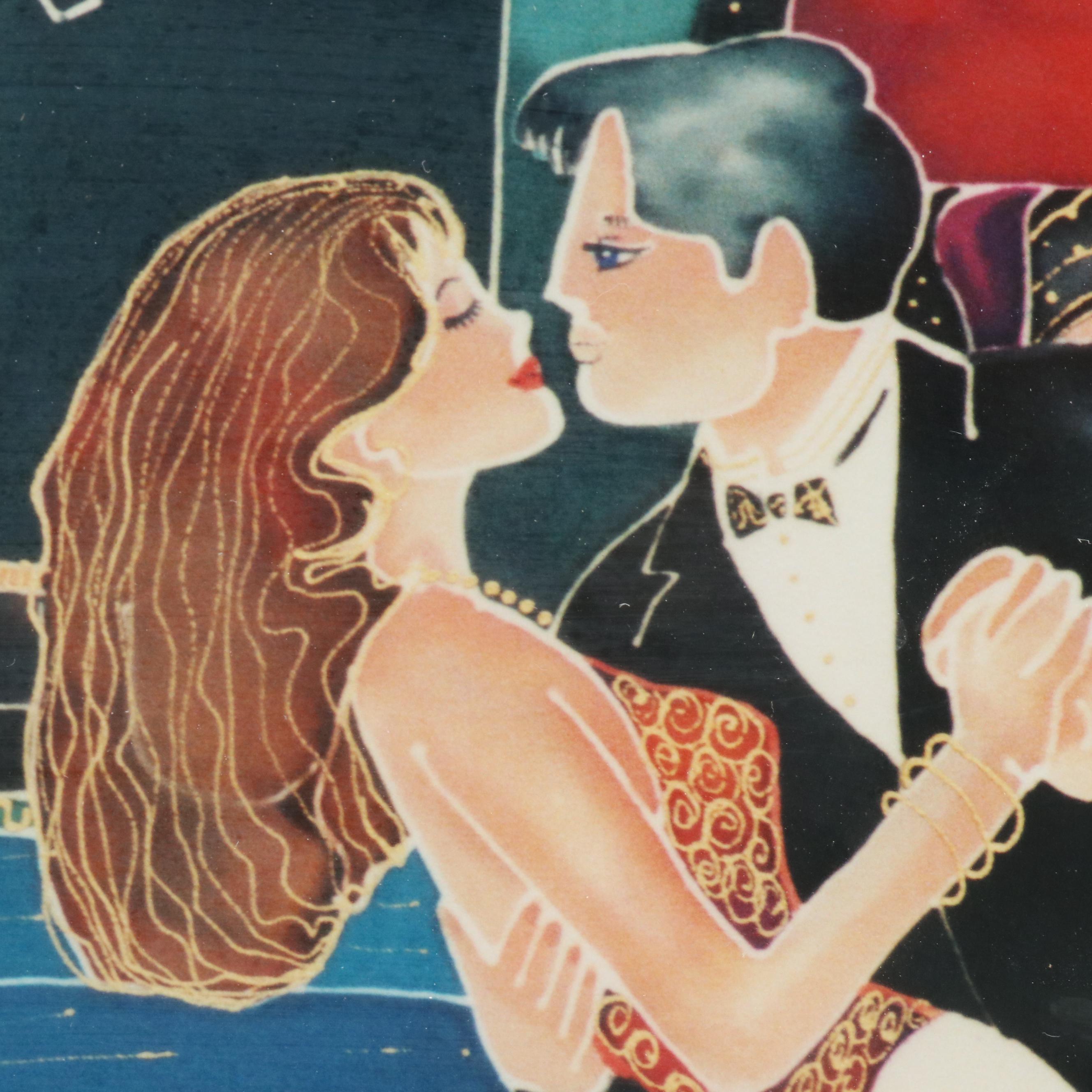 Jeanne Nash Giclée Triptych of Dancing Couples