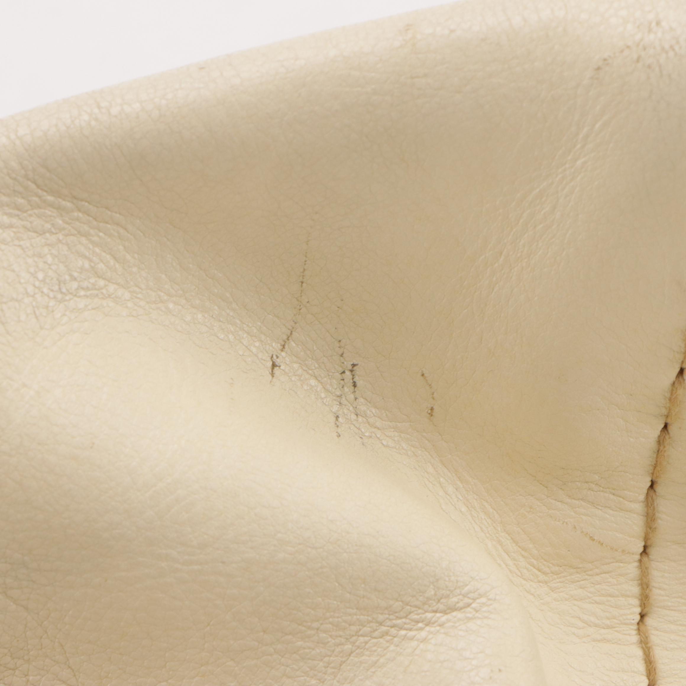 Chloé Edith Satchel Bag in Ivory Calfskin Leather