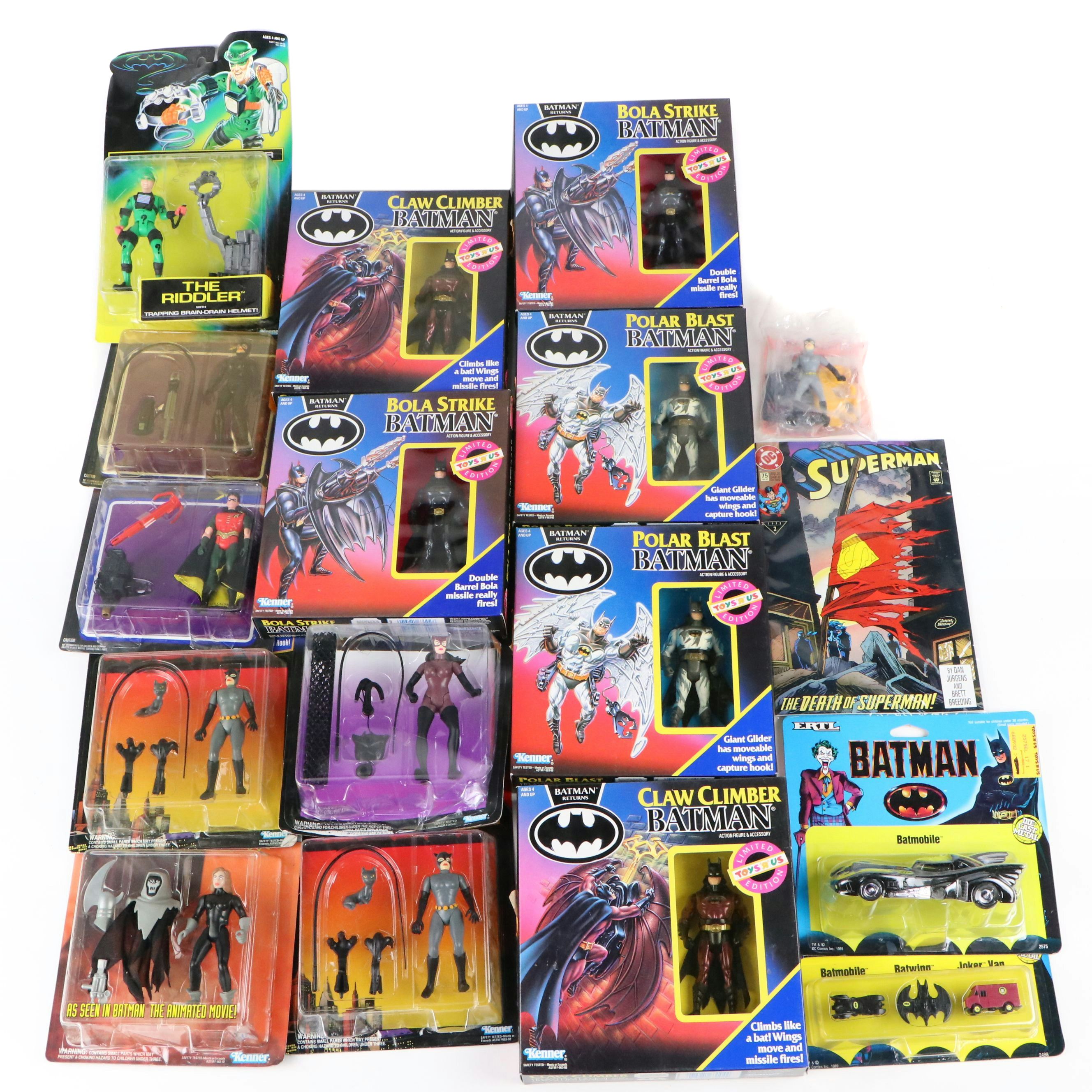 Kenner Batman Action Figures with Original Packaging, 1990s