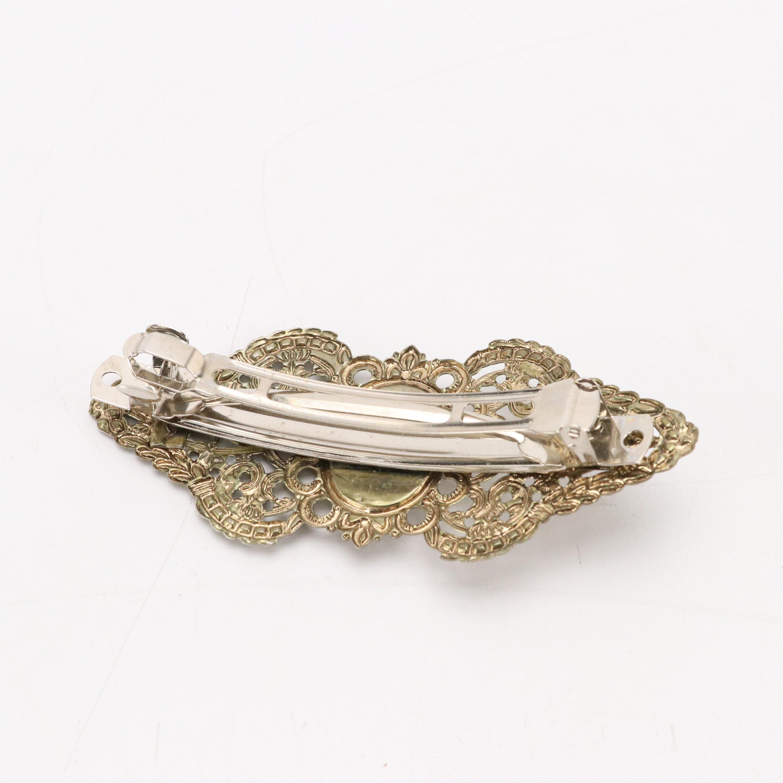 Embellished Barrettes, Clips, and More Hair Accessories