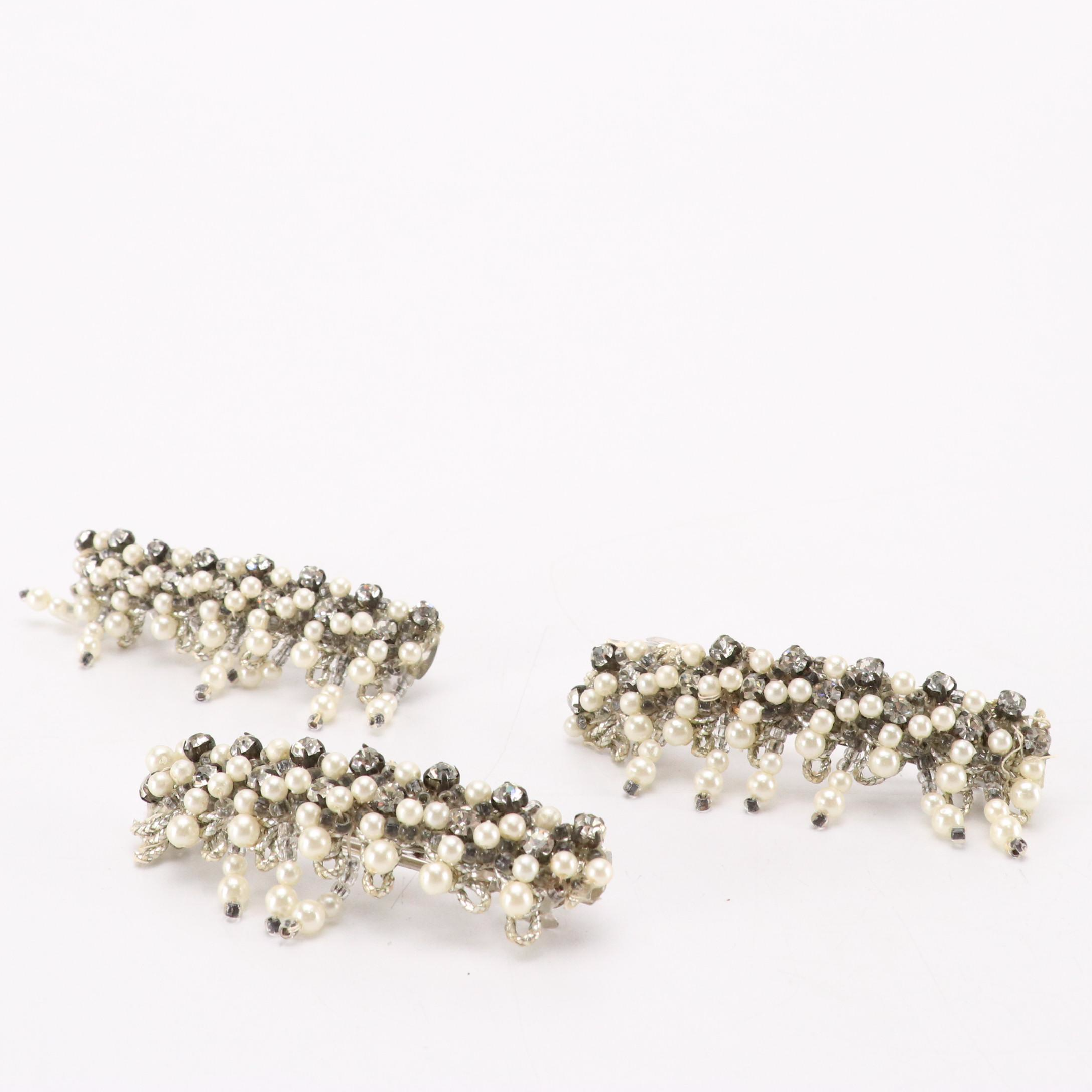 Embellished Barrettes, Clips, and More Hair Accessories