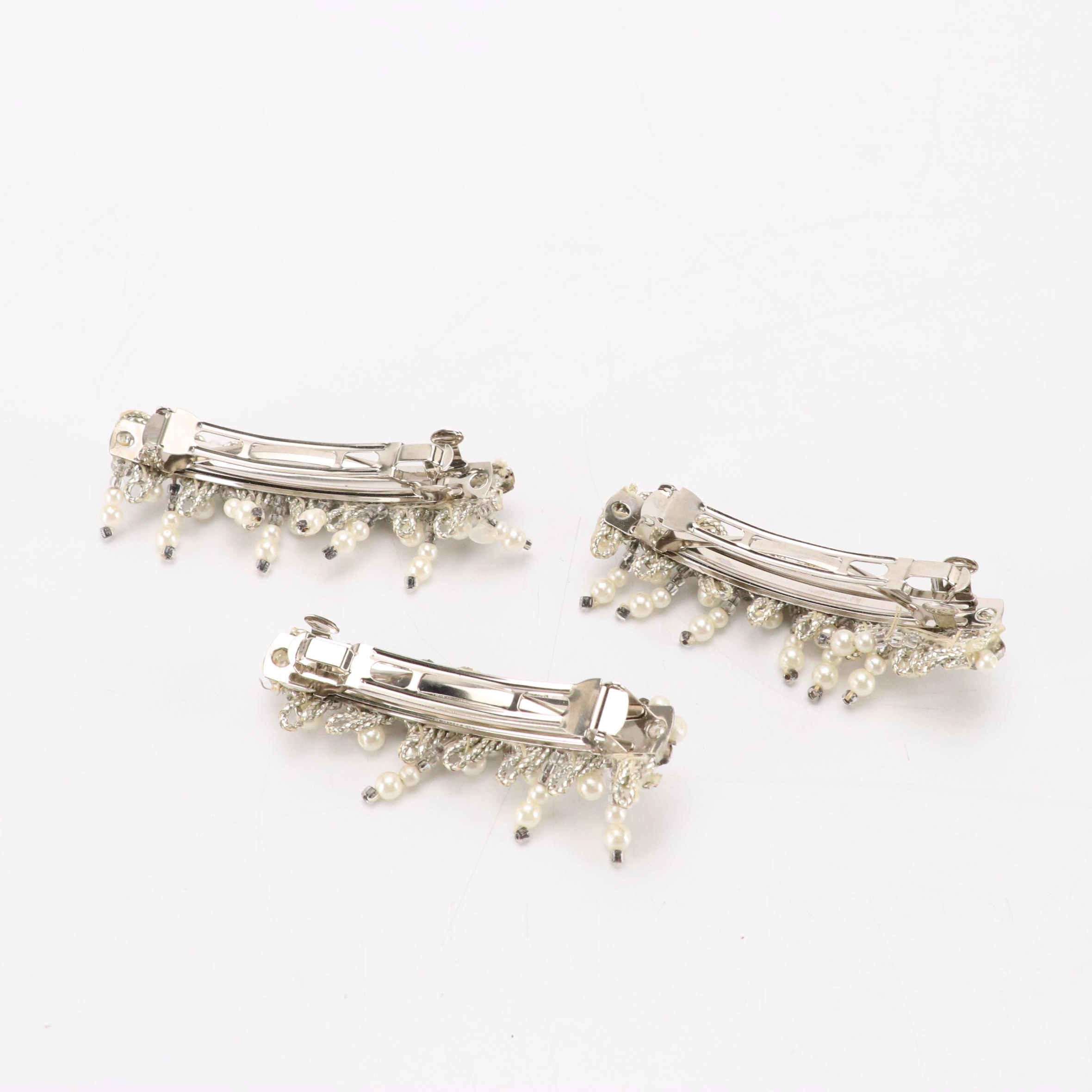 Embellished Barrettes, Clips, and More Hair Accessories