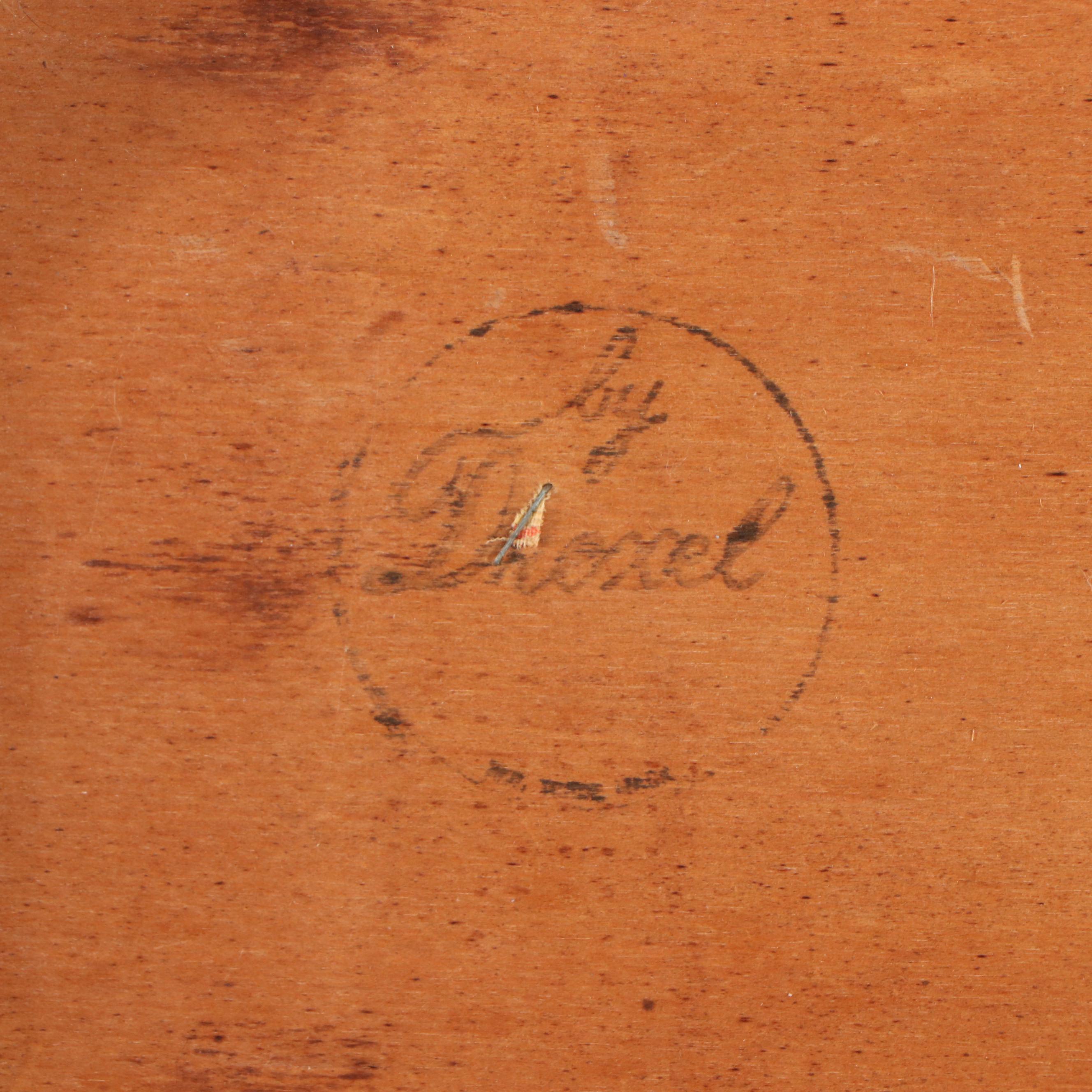 Set of Six Drexel Duncan Phyfe Style Mahogany Lyre-Back Dining Chairs