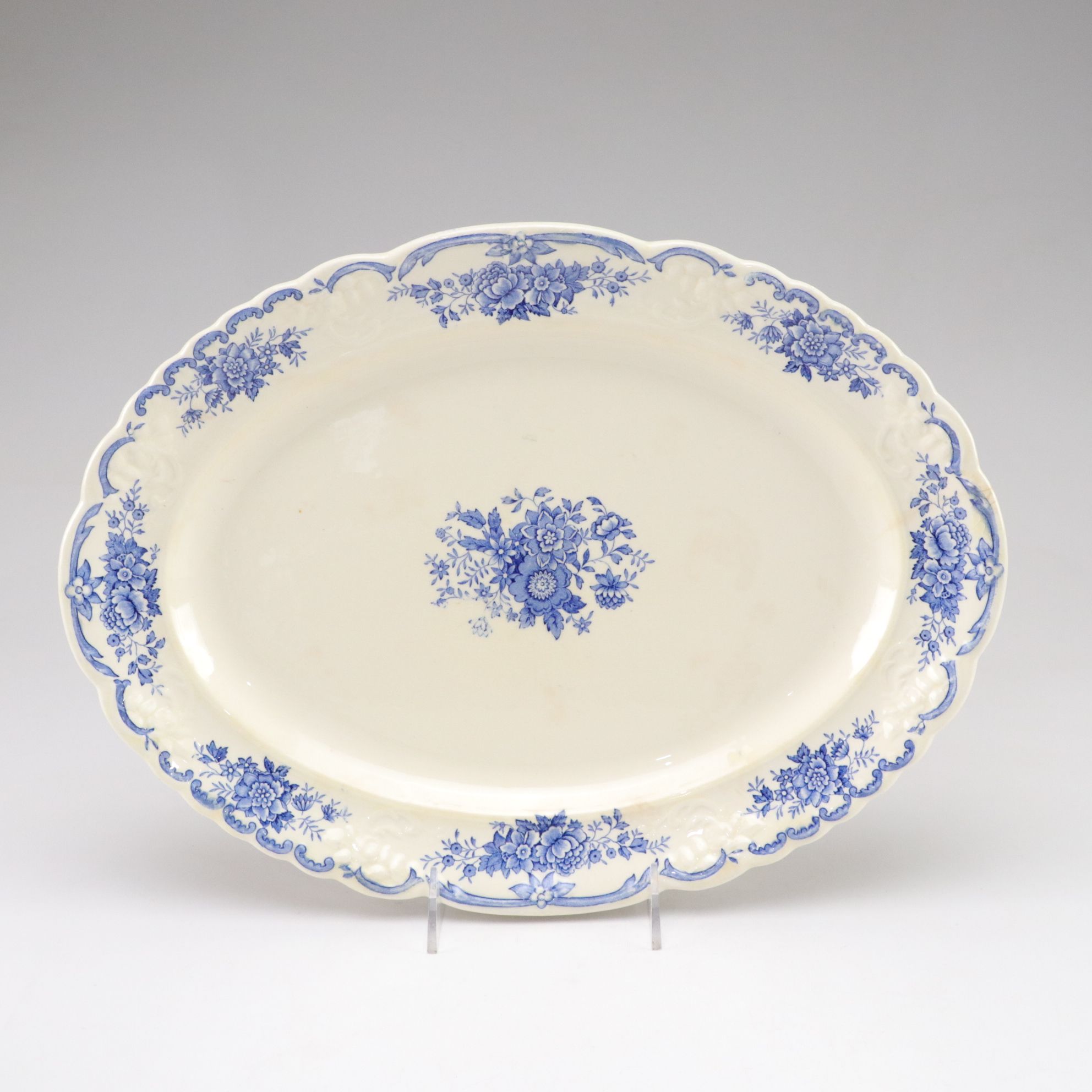 Milk Glass Salt & Pepper Shaker with Serving Platter & More