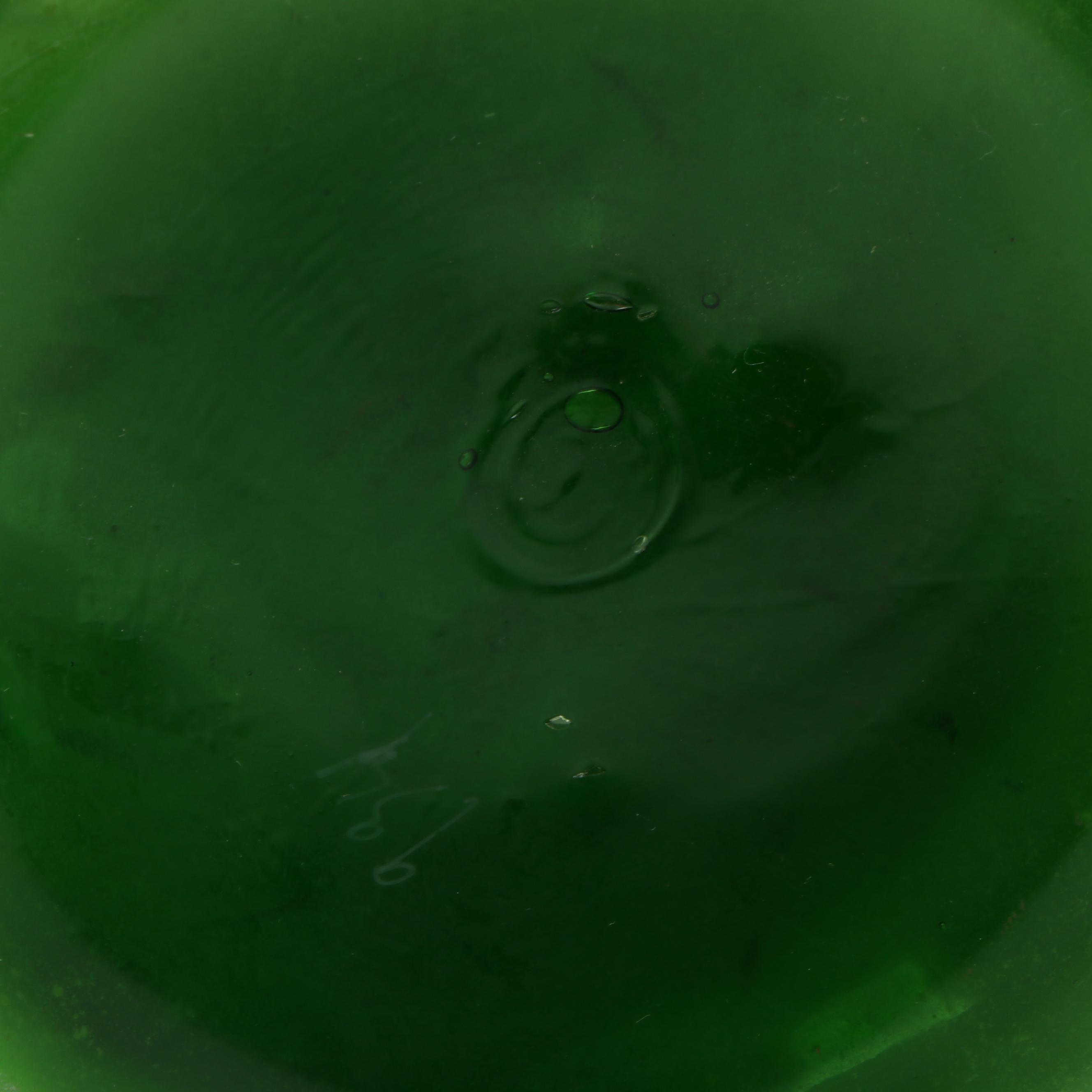 Northwood Green Gilt Hand-Painted Pitcher and Tumblers