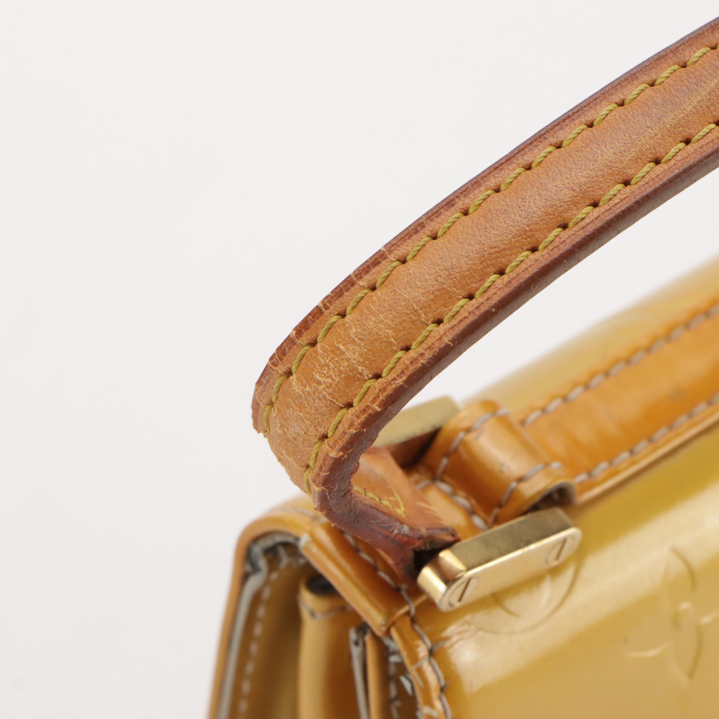 Louis Vuitton Spring Street Handbag in Monogram Vernis and Vachetta Leather