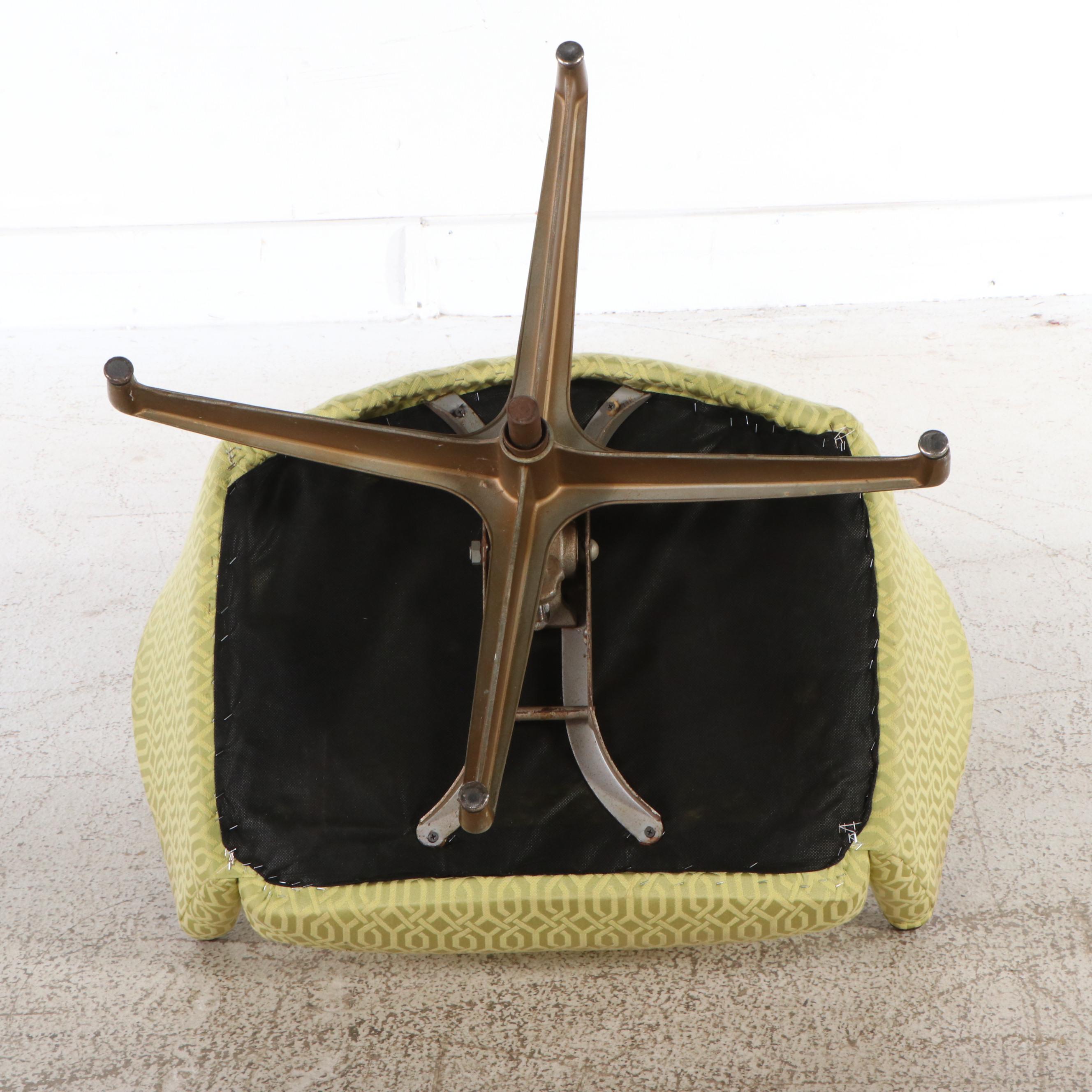 Adrian Pearsall 2174-C Swivel Lounge Chair and Ottoman, Mid-20th Century