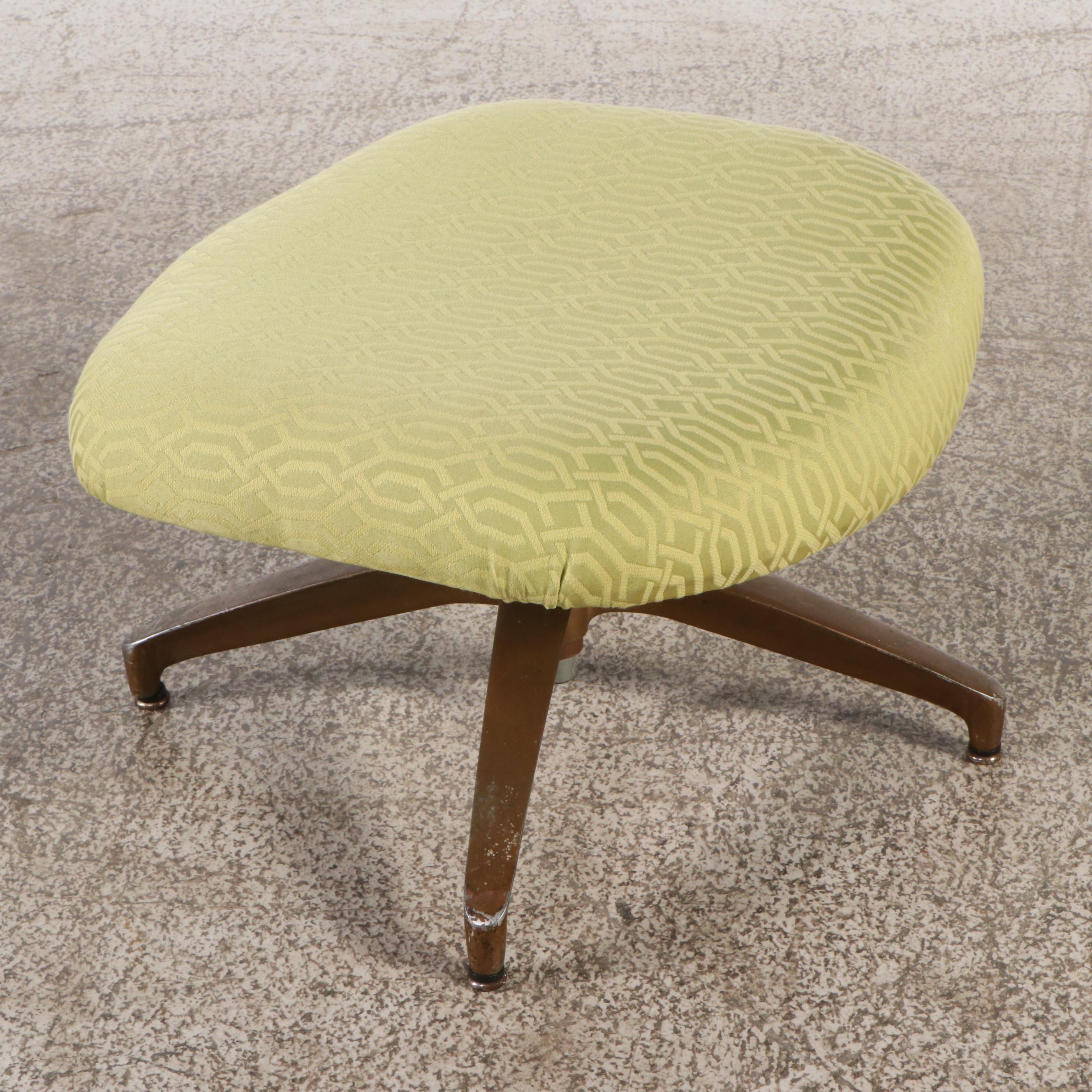 Adrian Pearsall 2174-C Swivel Lounge Chair and Ottoman, Mid-20th Century