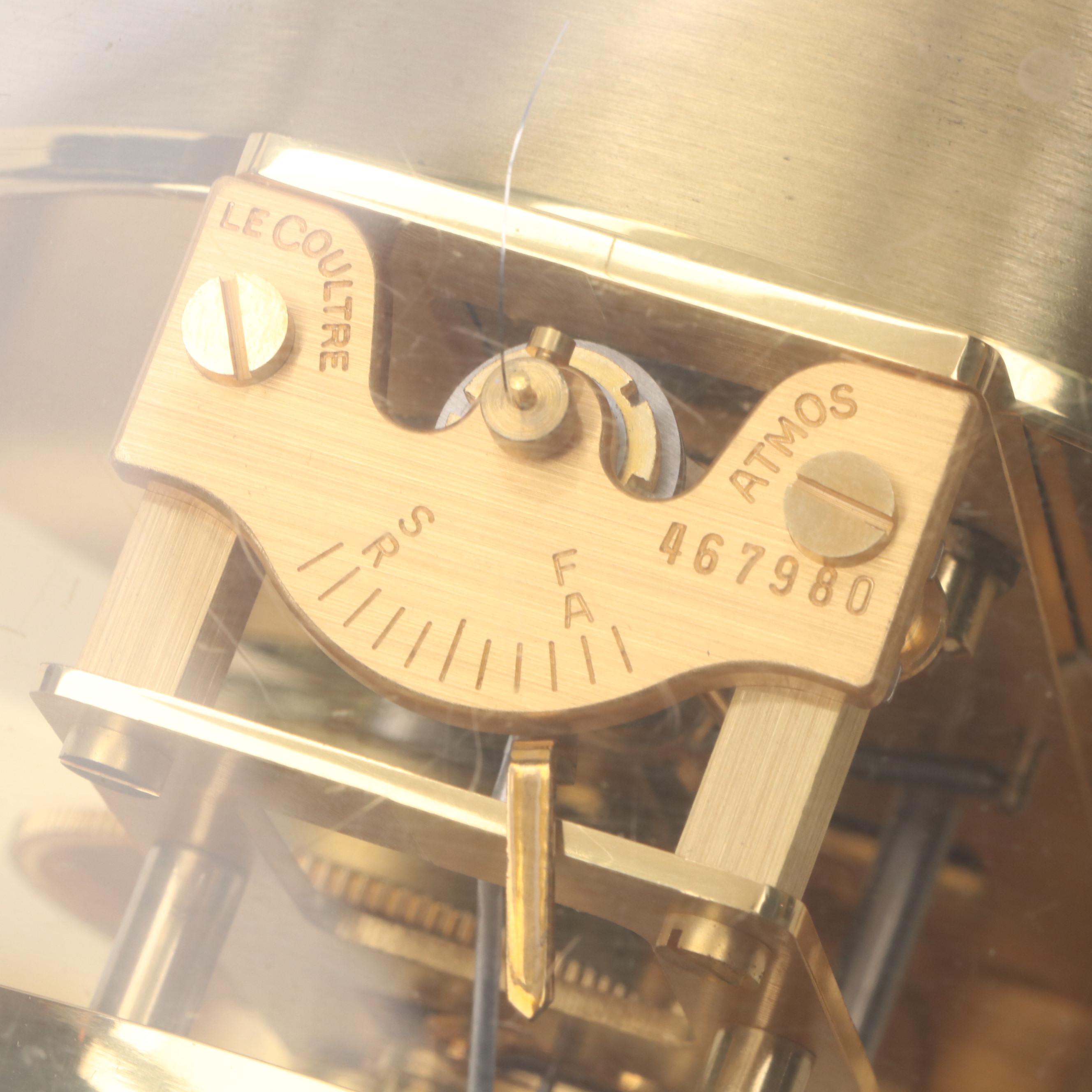 Jaeger-LeCoultre Swiss Atmos 25-Year Service Award Presentation Mantel Clock