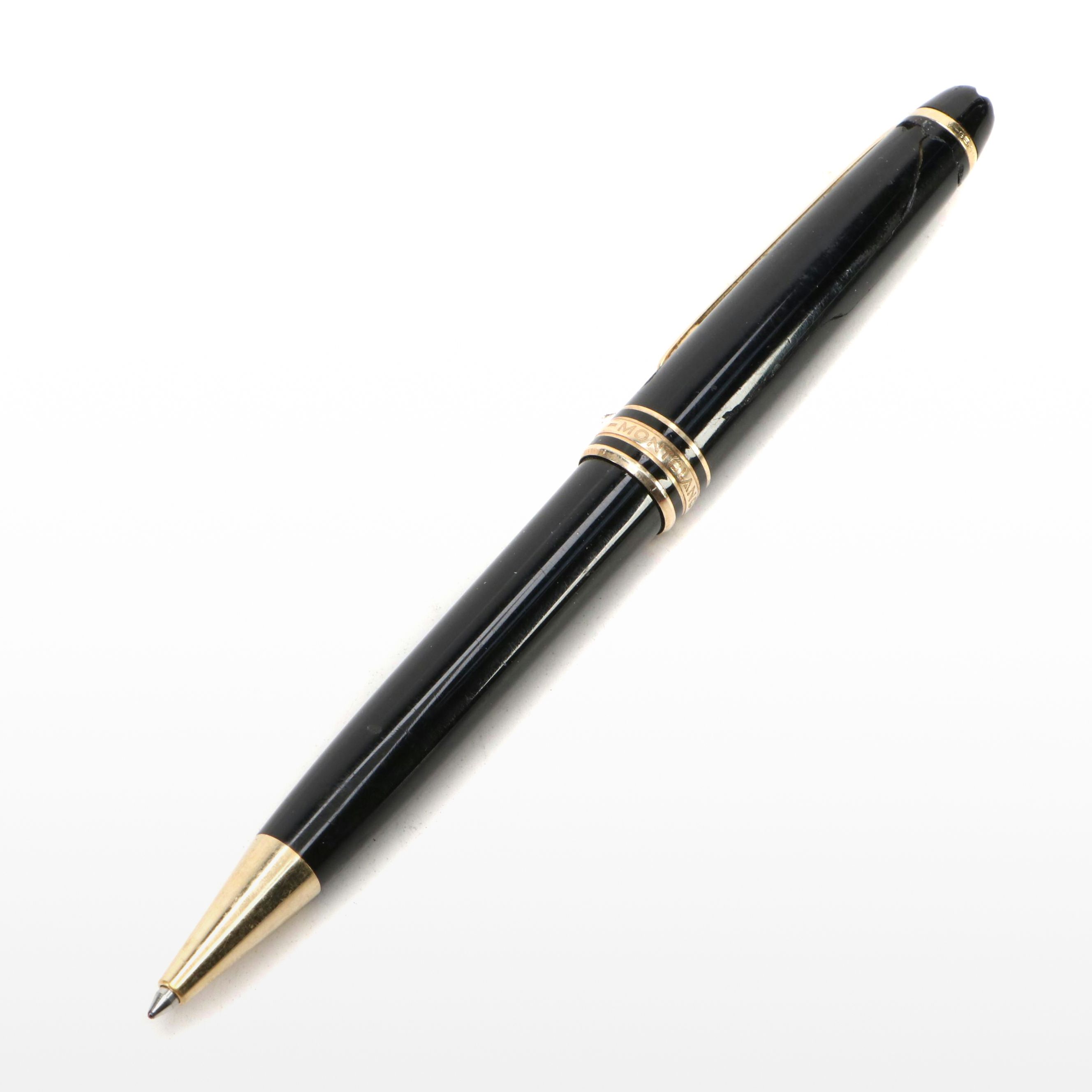 Montblanc Meisterstück Black Lacquer Ballpoint Pen
