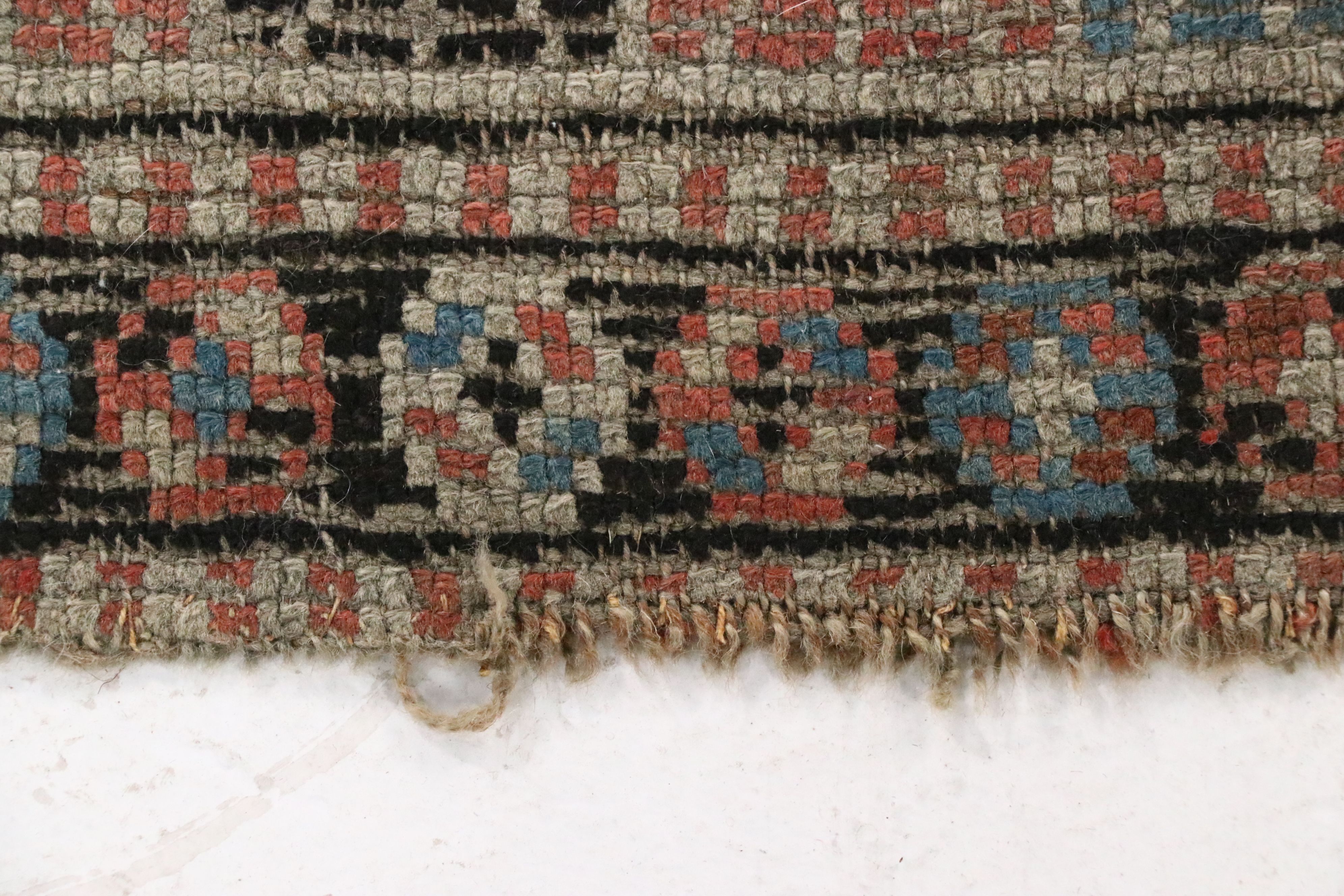 3'8 x 4'3 Hand-Knotted Caucasian Shirvan Area Rug, Semi-Antique