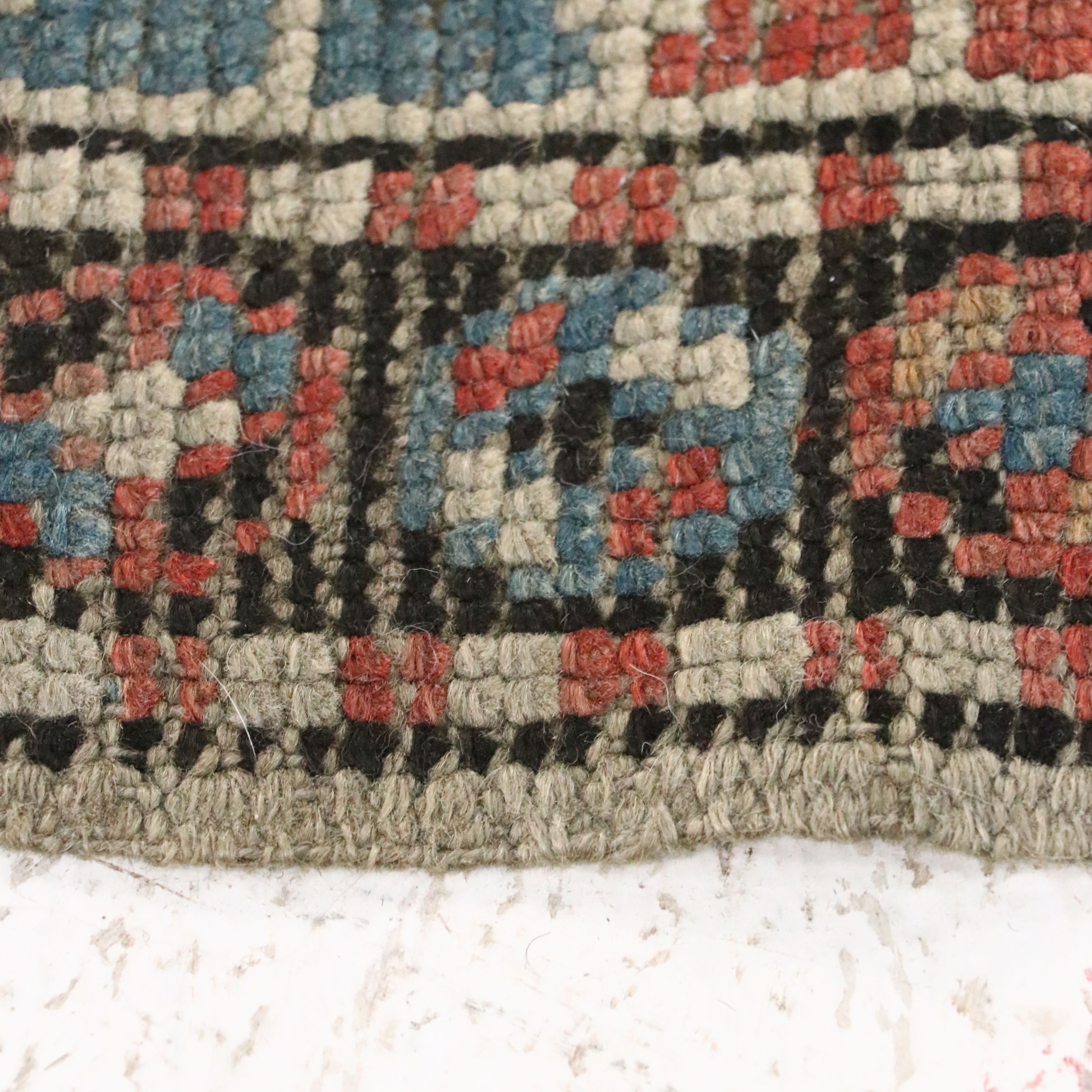 3'8 x 4'3 Hand-Knotted Caucasian Shirvan Area Rug, Semi-Antique