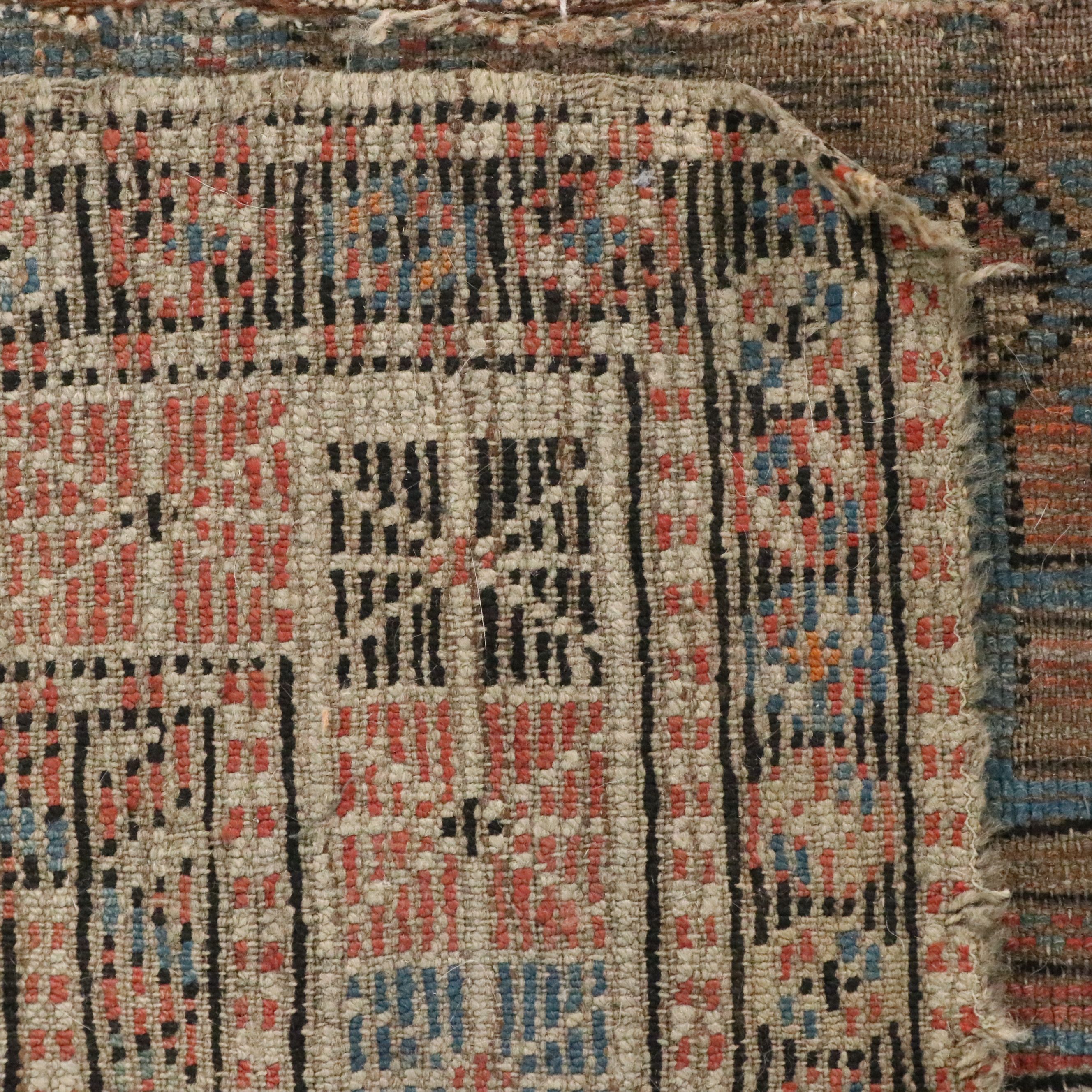 3'8 x 4'3 Hand-Knotted Caucasian Shirvan Area Rug, Semi-Antique