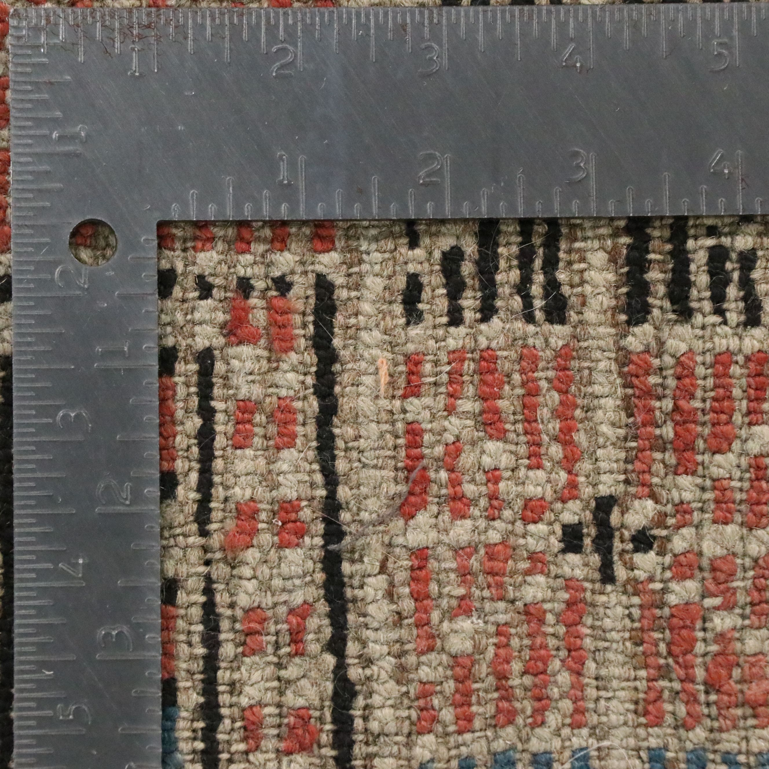 3'8 x 4'3 Hand-Knotted Caucasian Shirvan Area Rug, Semi-Antique