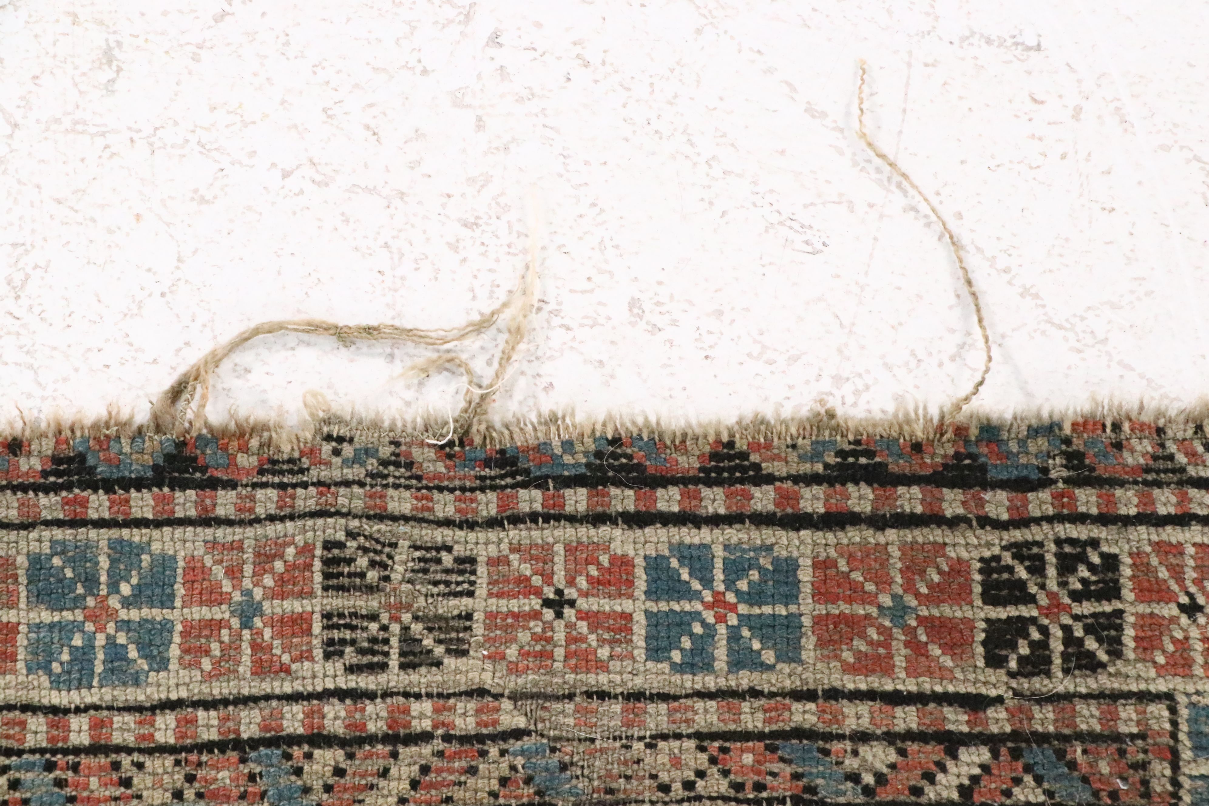 3'8 x 4'3 Hand-Knotted Caucasian Shirvan Area Rug, Semi-Antique