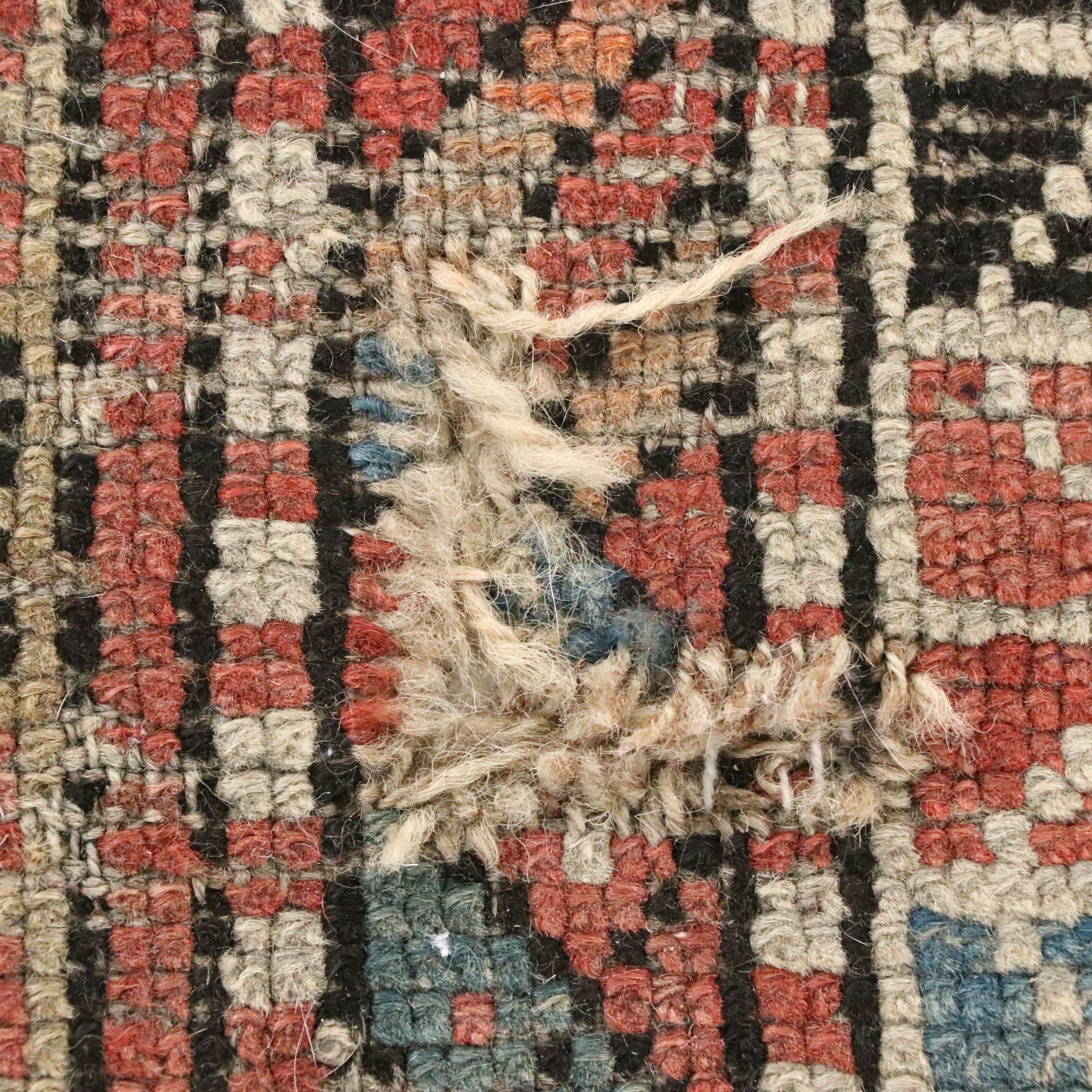 3'8 x 4'3 Hand-Knotted Caucasian Shirvan Area Rug, Semi-Antique