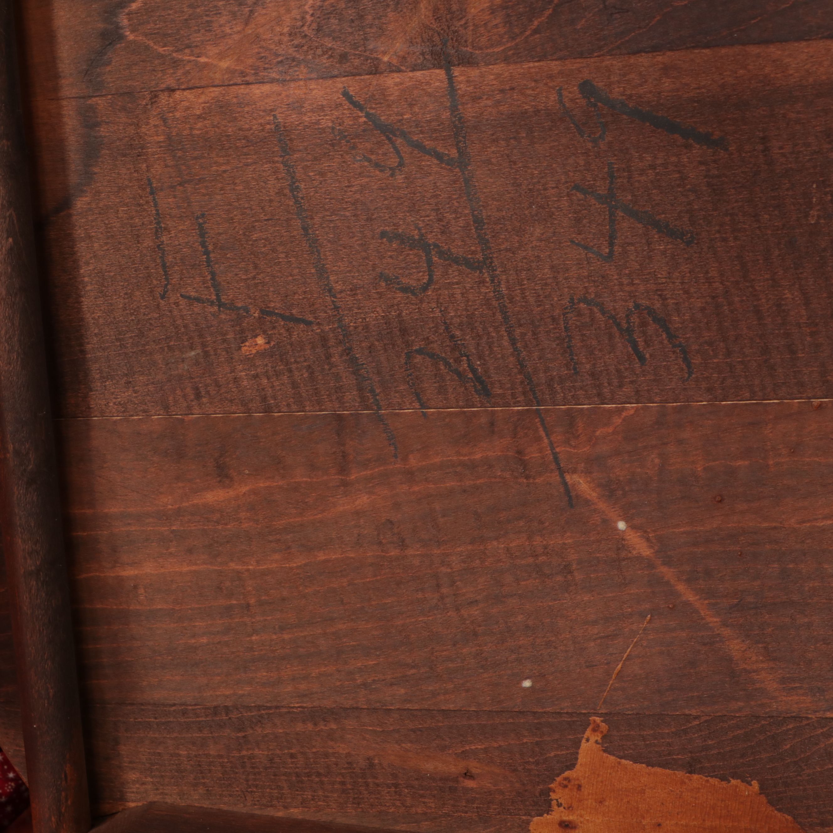 Early American Style Cherry Five-Piece Dining Set, Mid-20th Century