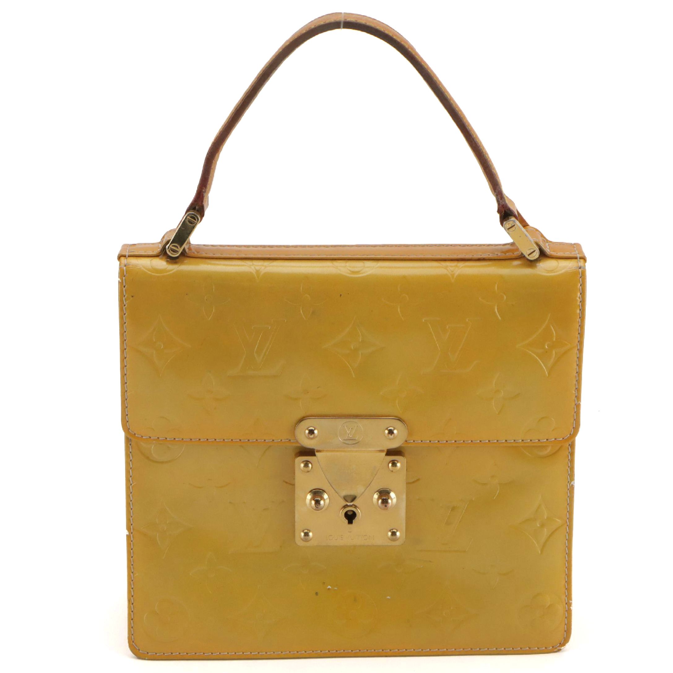 Louis Vuitton Spring Street Handbag in Monogram Vernis and Vachetta Leather
