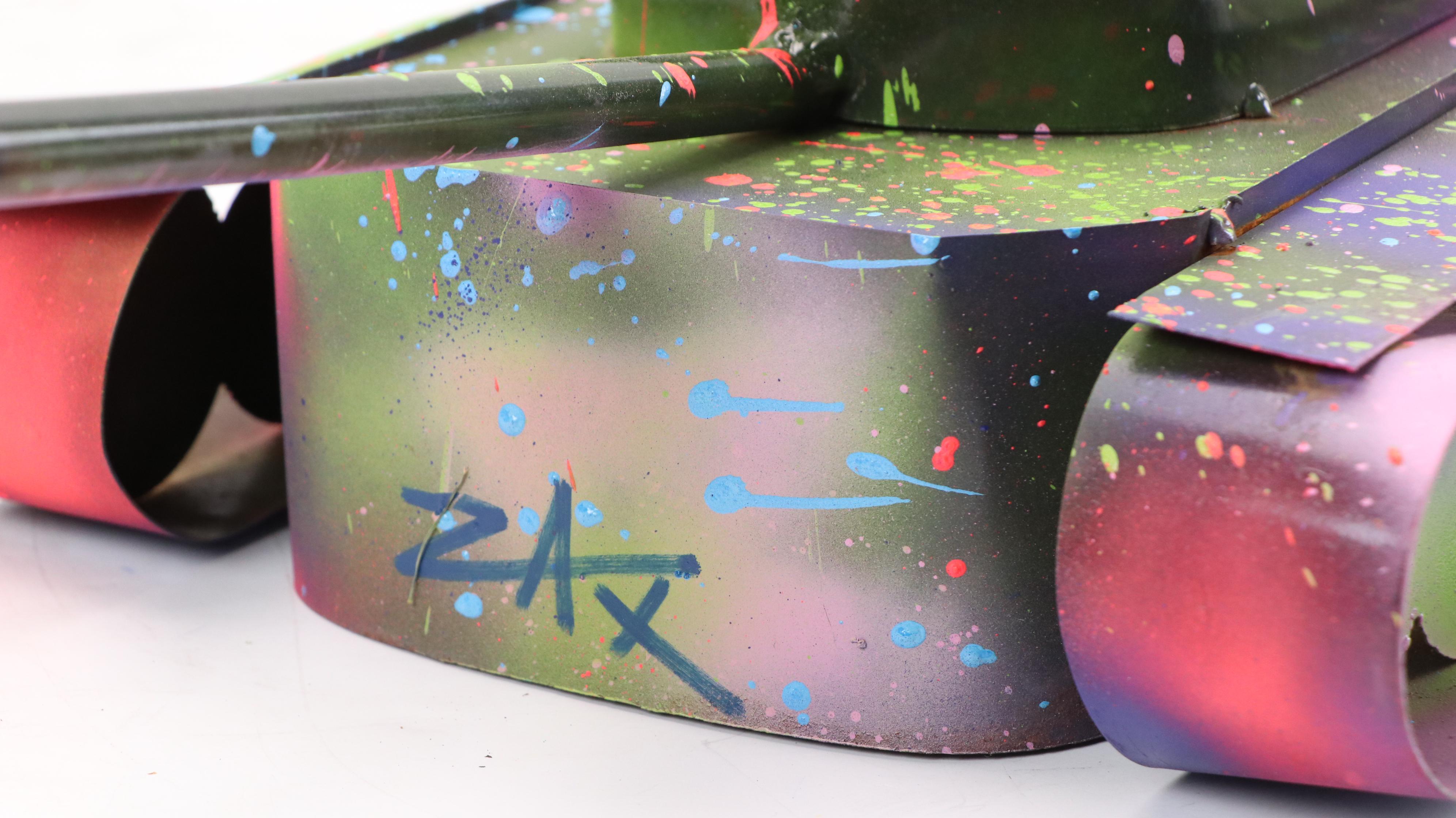 E.M. Zax Spray and Drip-Painted Tank, 2025