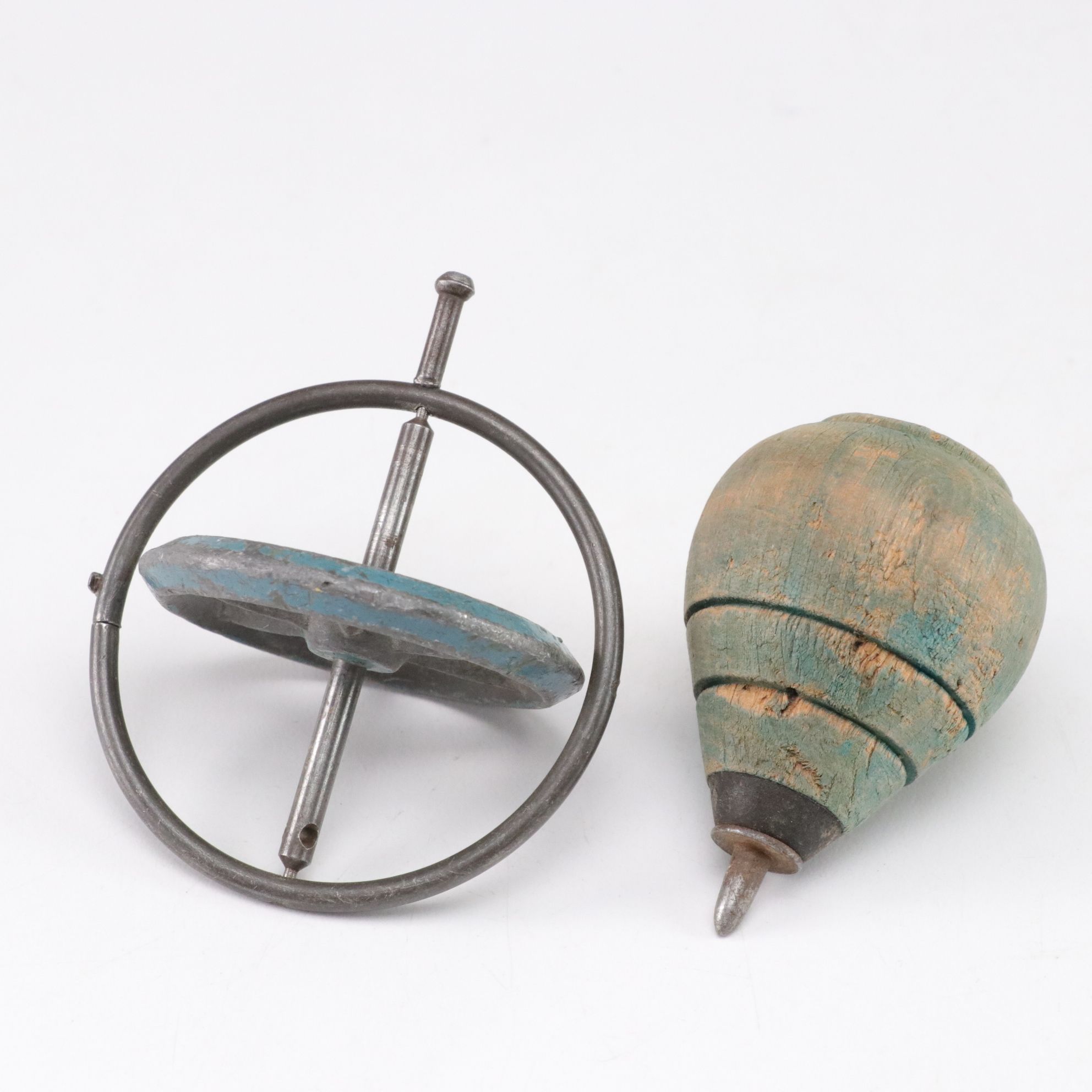 Dresser Jar with Sterling Silver Lid, Gyroscope, and Other items