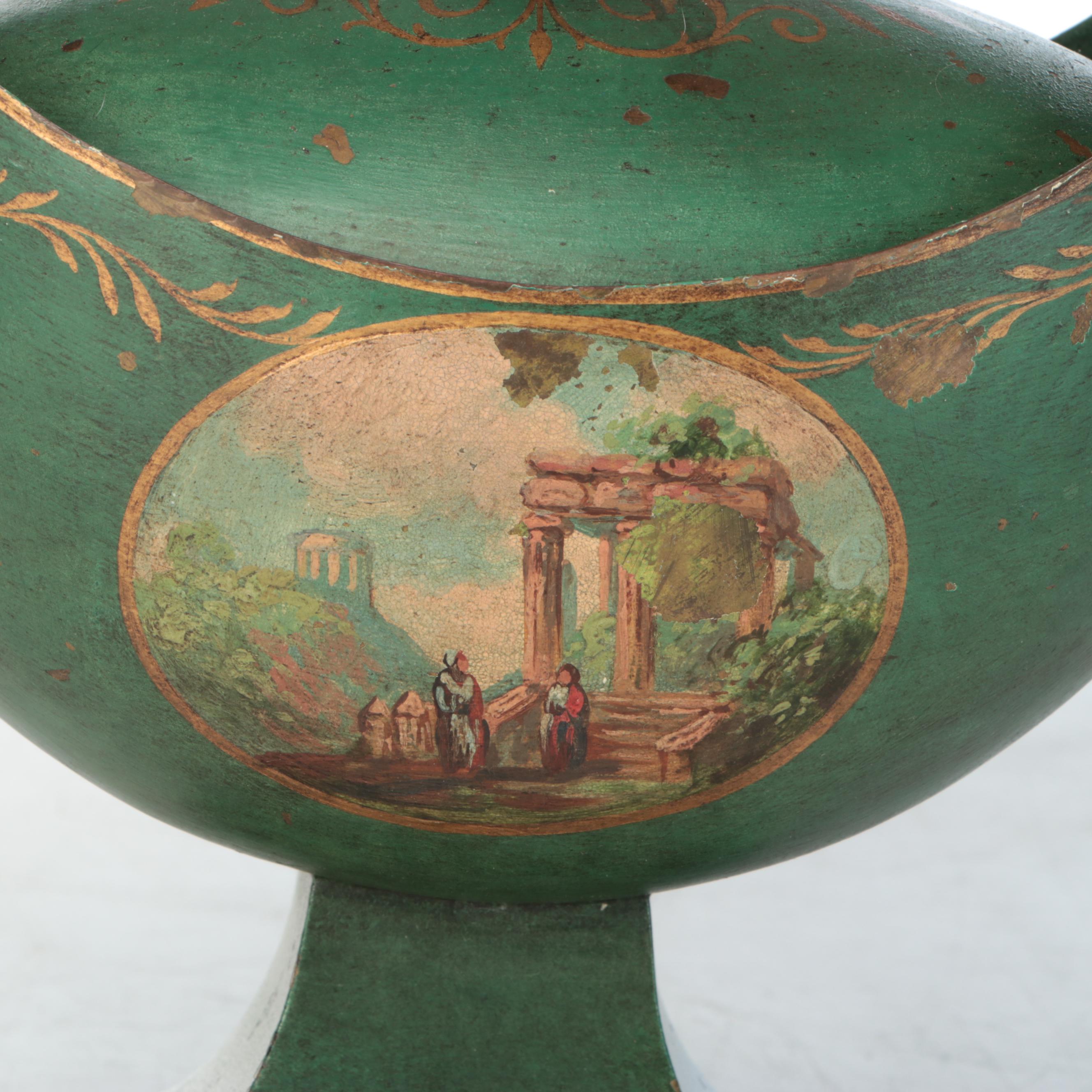 French Empire Style Metal Table Lamp