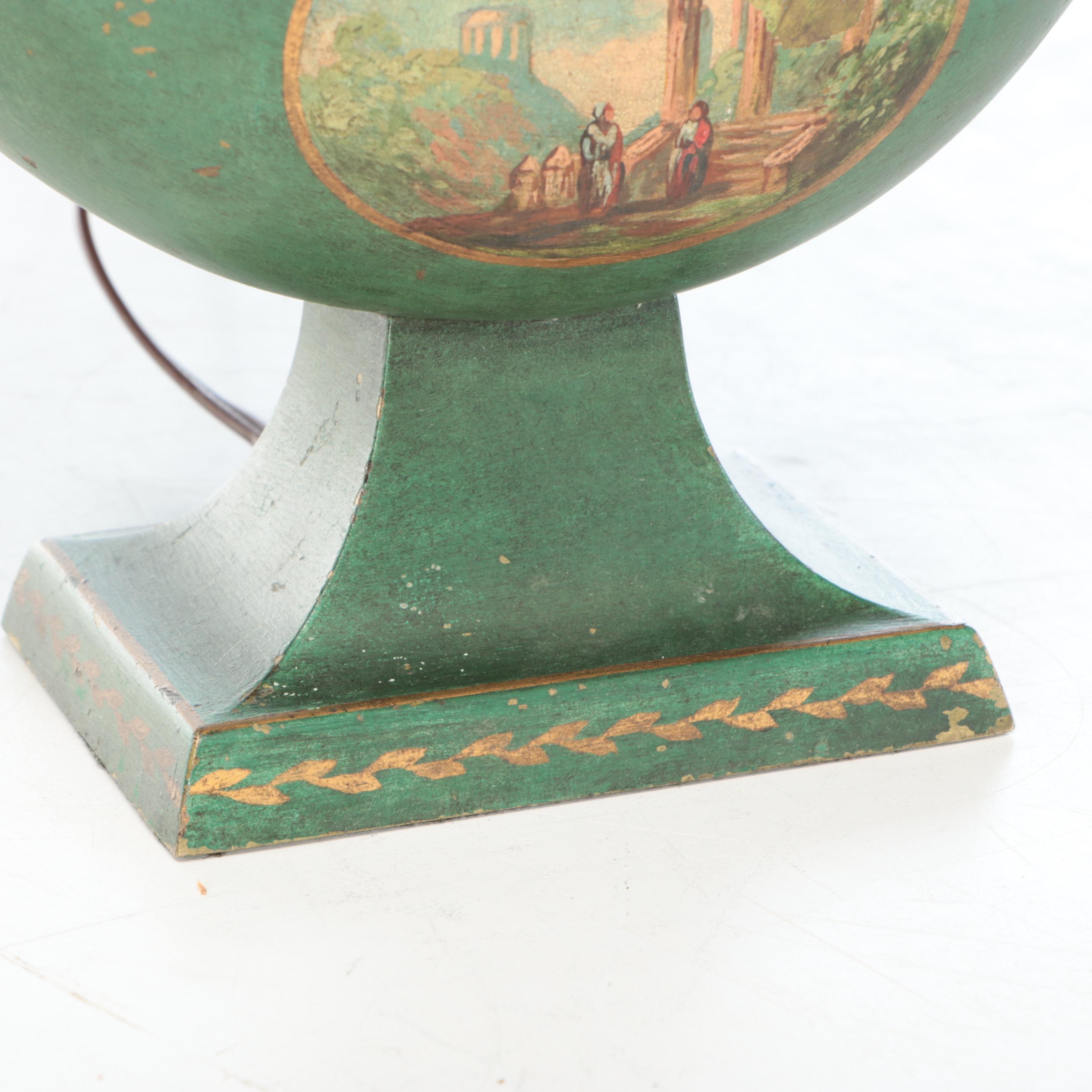 French Empire Style Metal Table Lamp