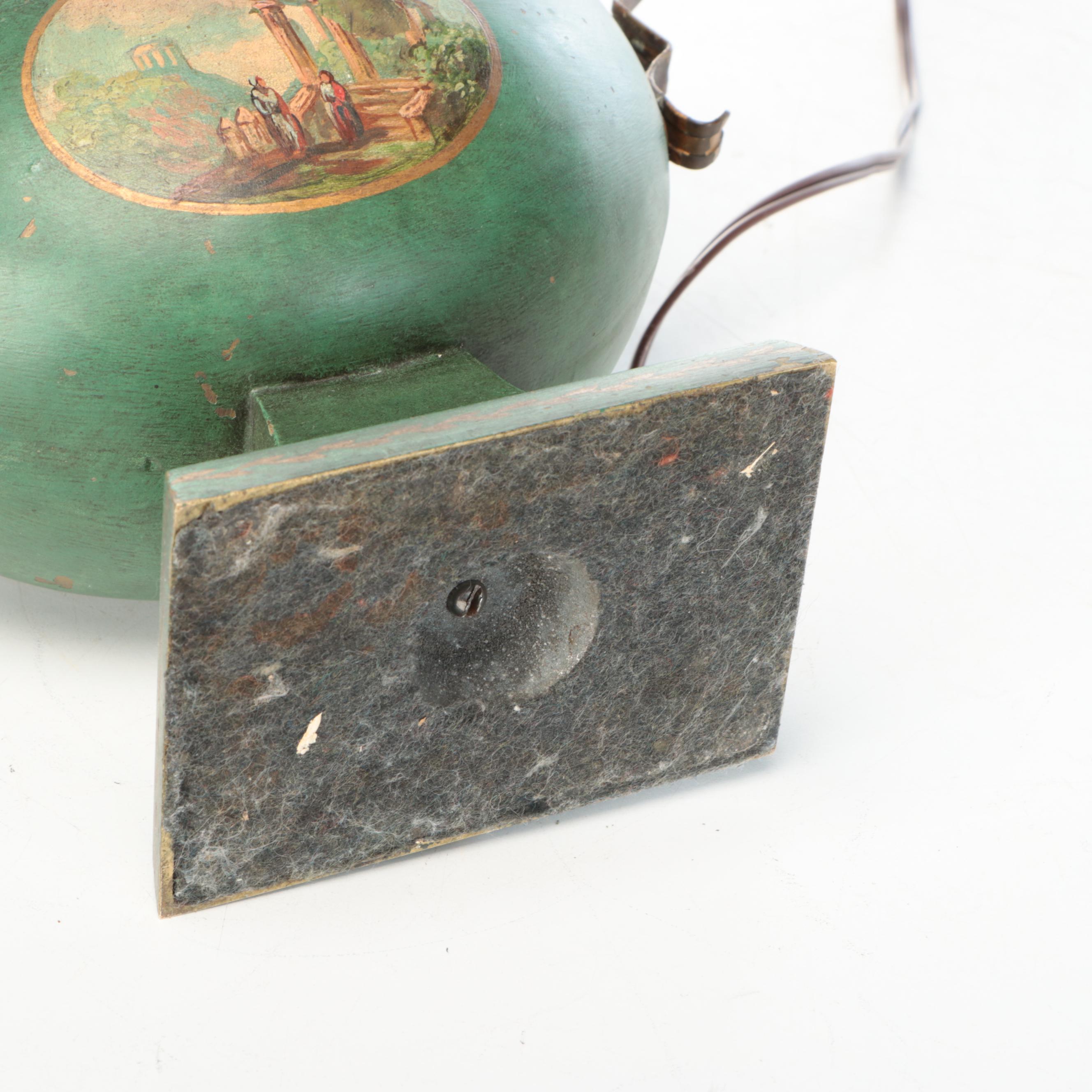 French Empire Style Metal Table Lamp