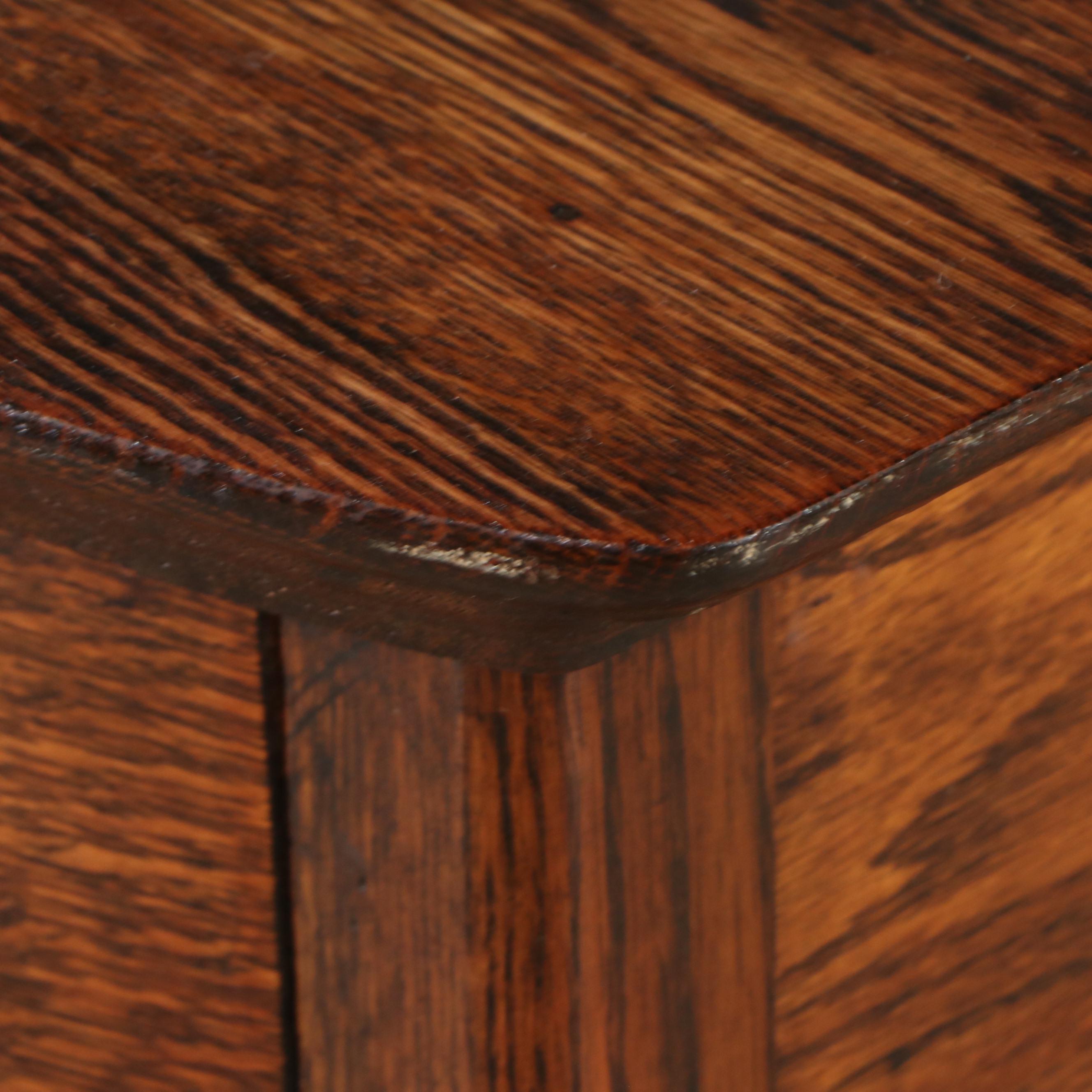 Victorian Quarter Sawn Oak Dresser on Casters