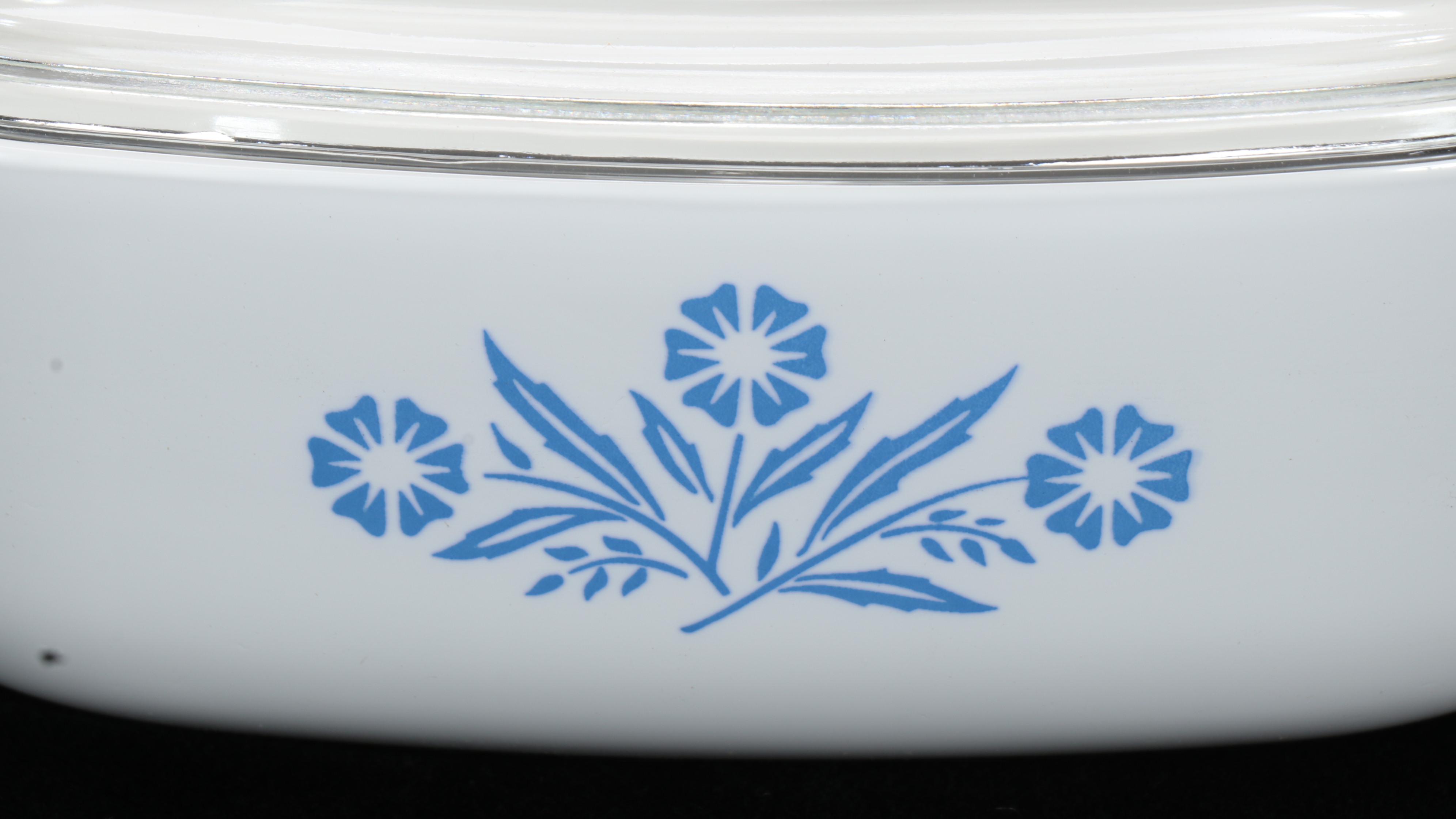 Corning Ware "Cornflower Blue" Casserole Dishes and Coffee Pot