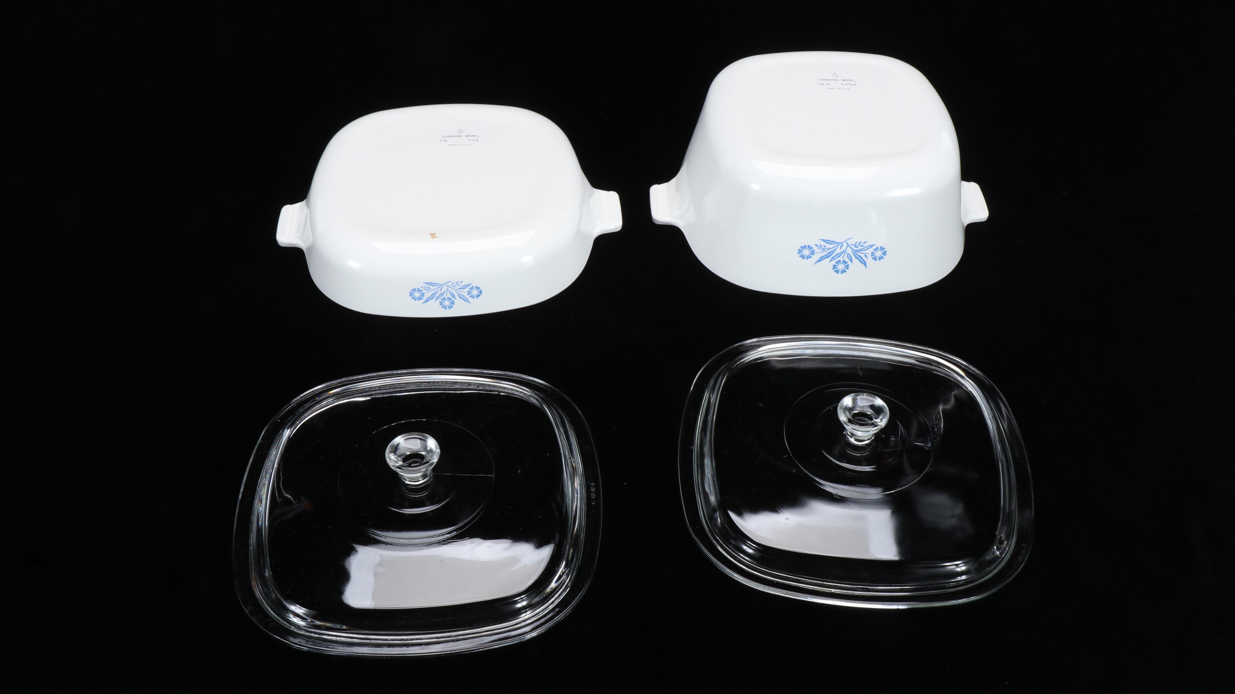 Corning Ware "Cornflower Blue" Casserole Dishes and Coffee Pot