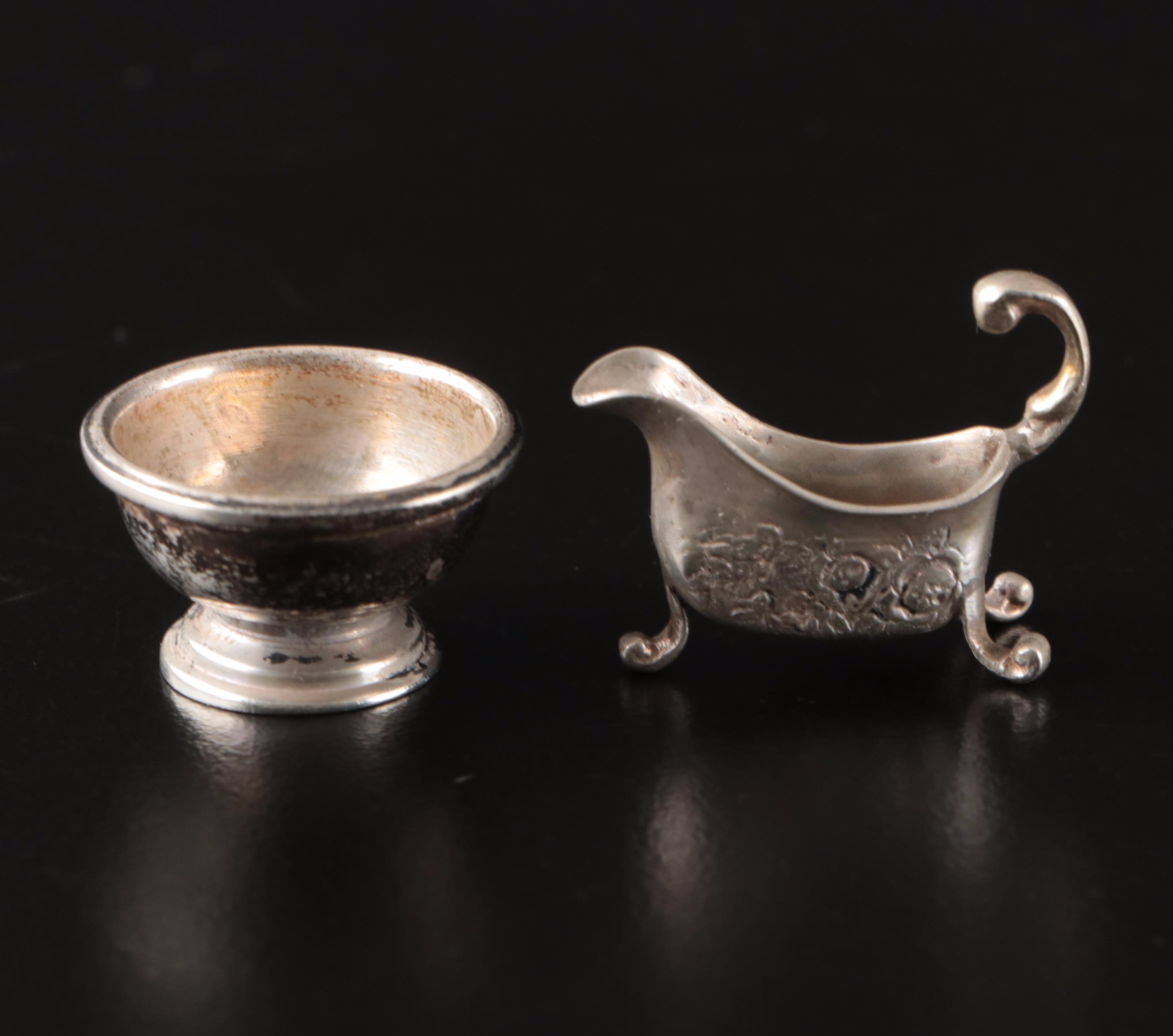 Miniature Sterling Silver Tableware