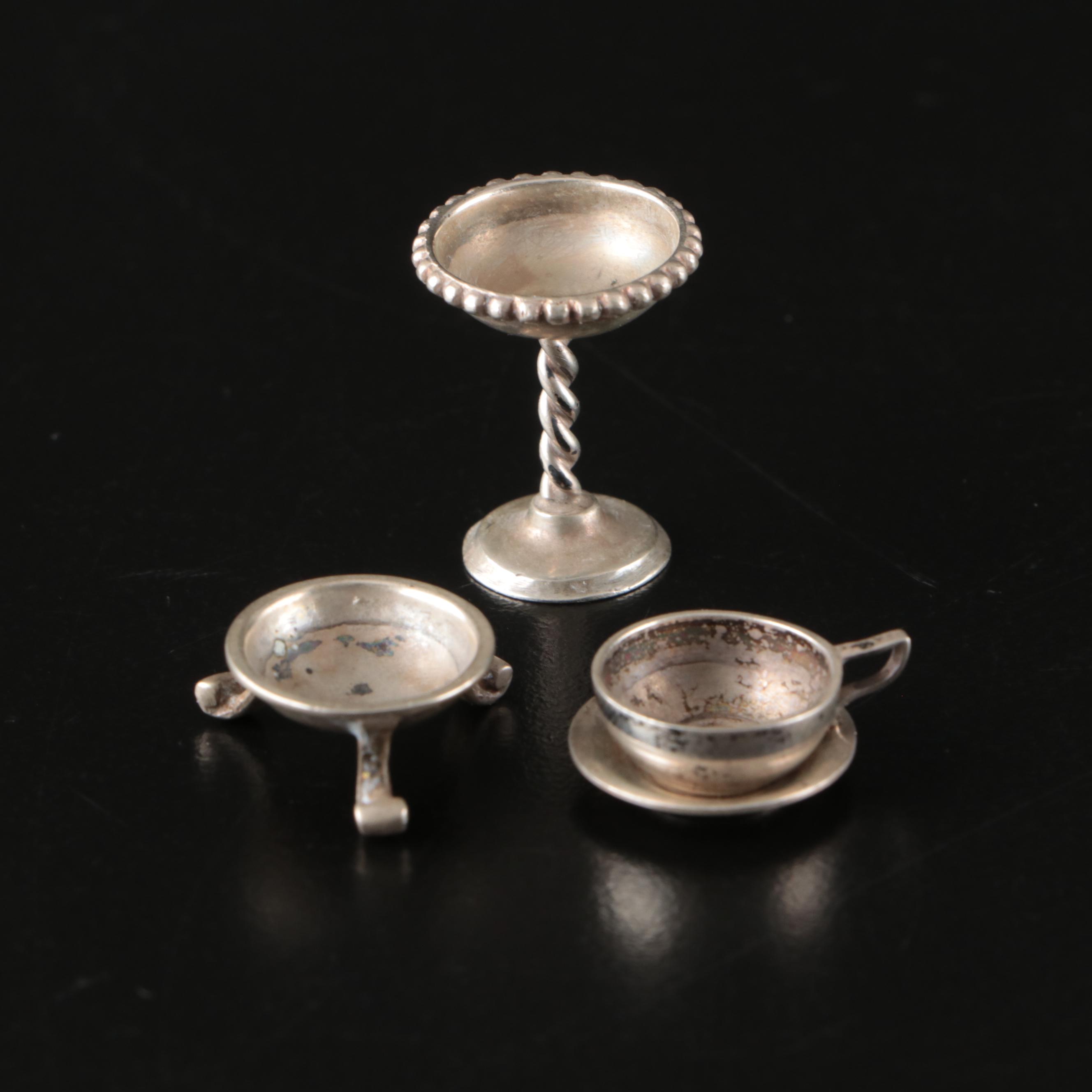 Miniature Sterling Silver Tableware